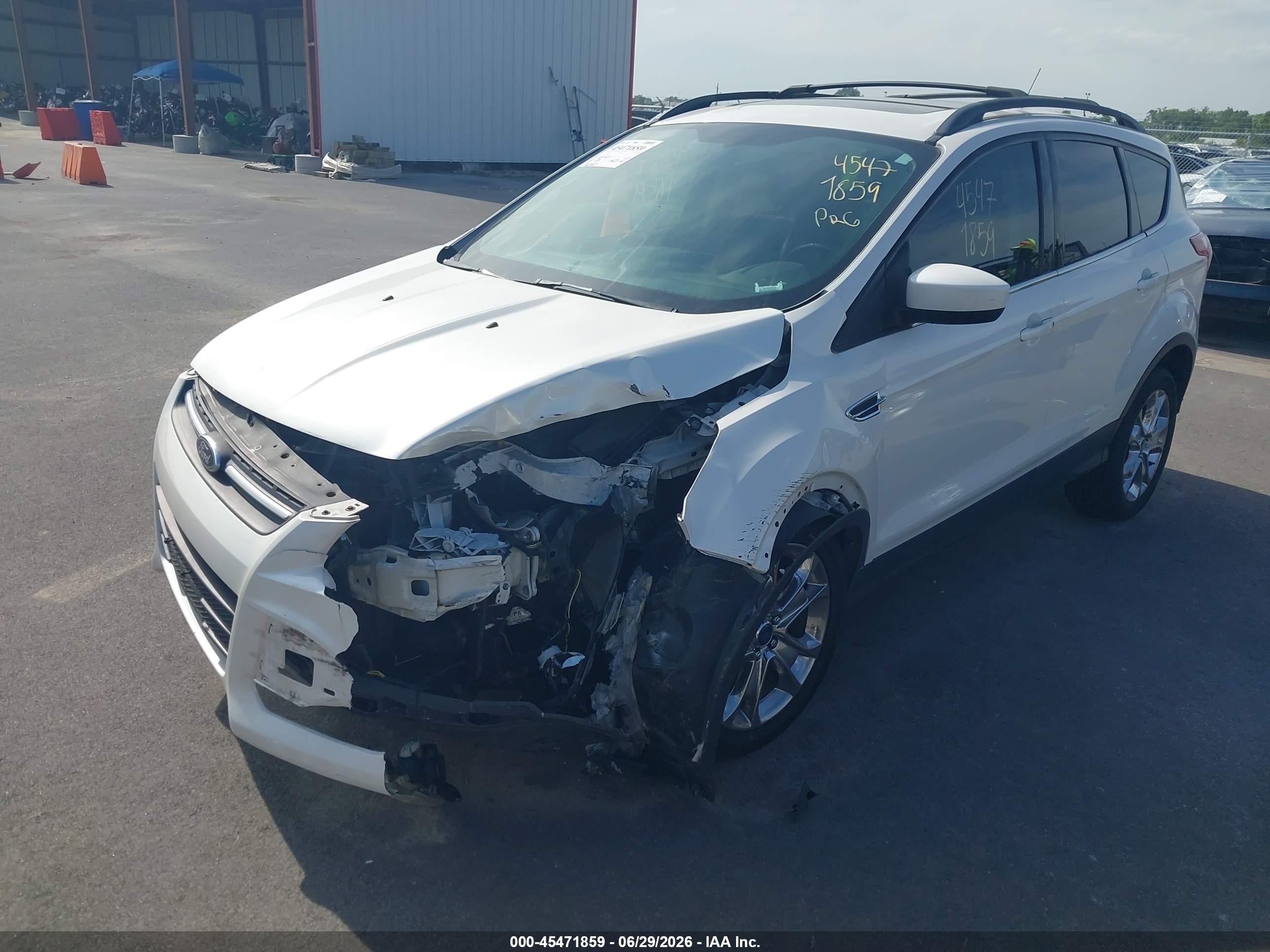 2014 Ford Escape Se White vin: 1FMCU0G97EUD72159