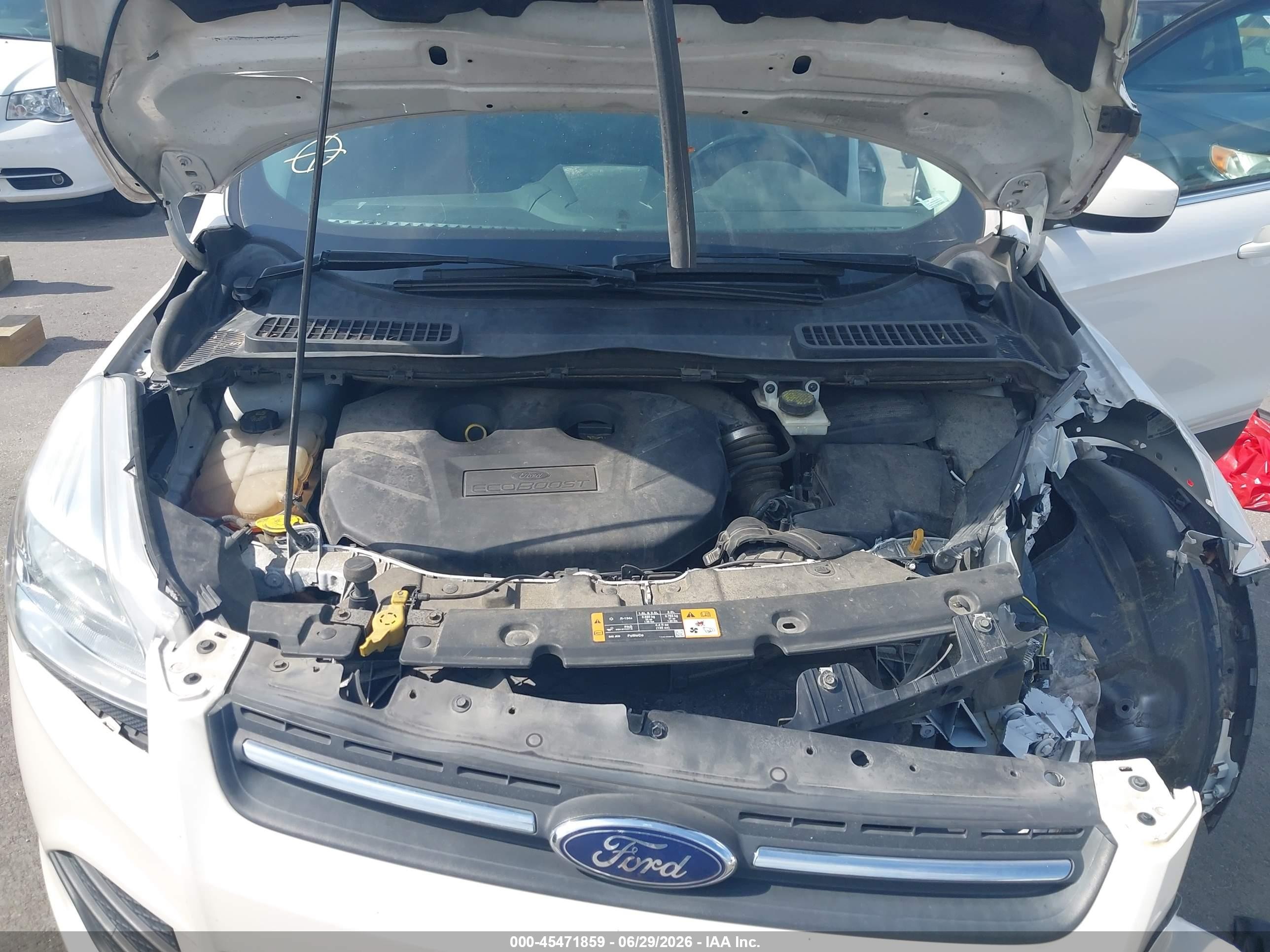 2014 Ford Escape Se White vin: 1FMCU0G97EUD72159