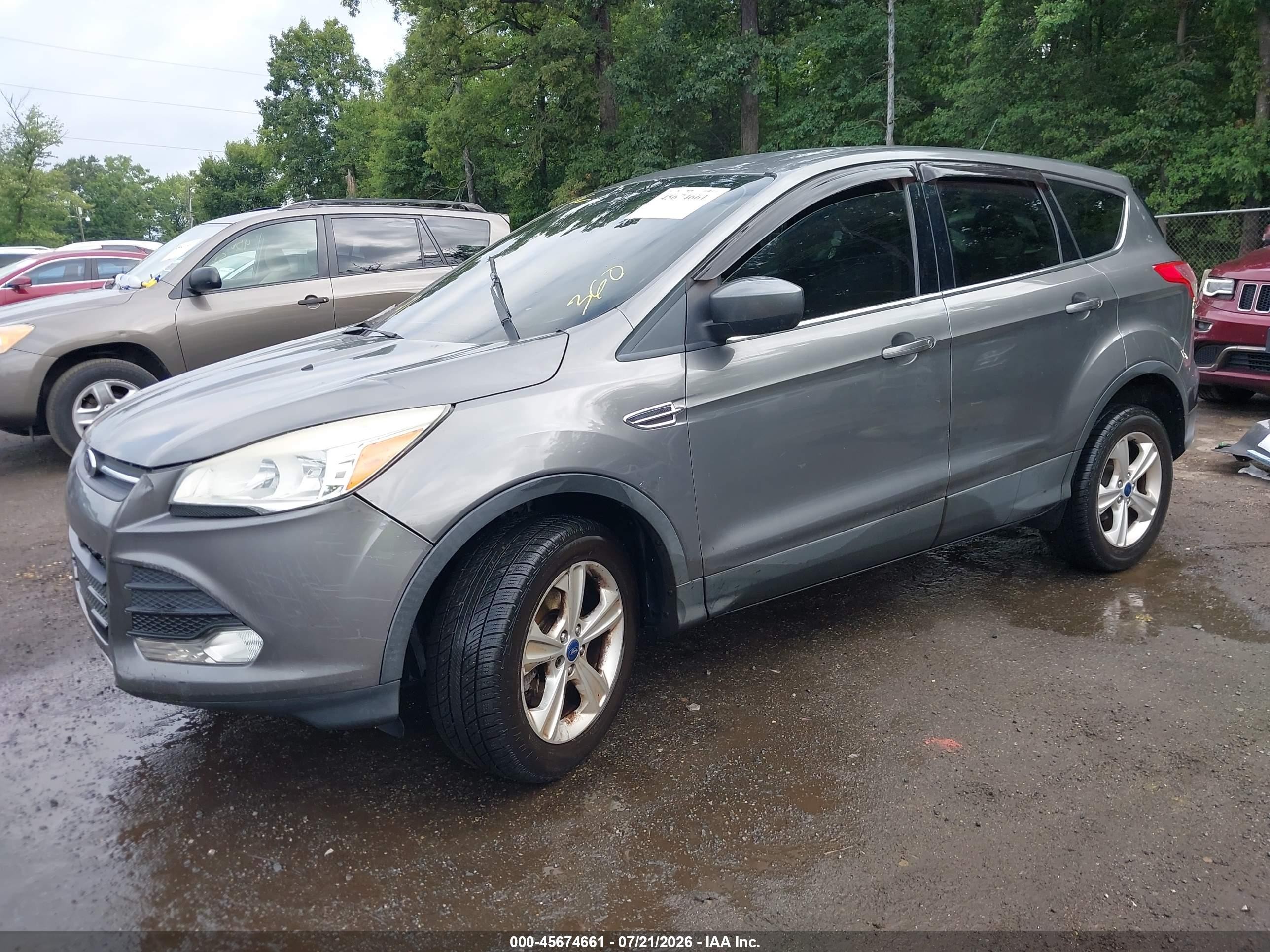 2014 Ford Escape Se Gray vin: 1FMCU0G97EUE47698
