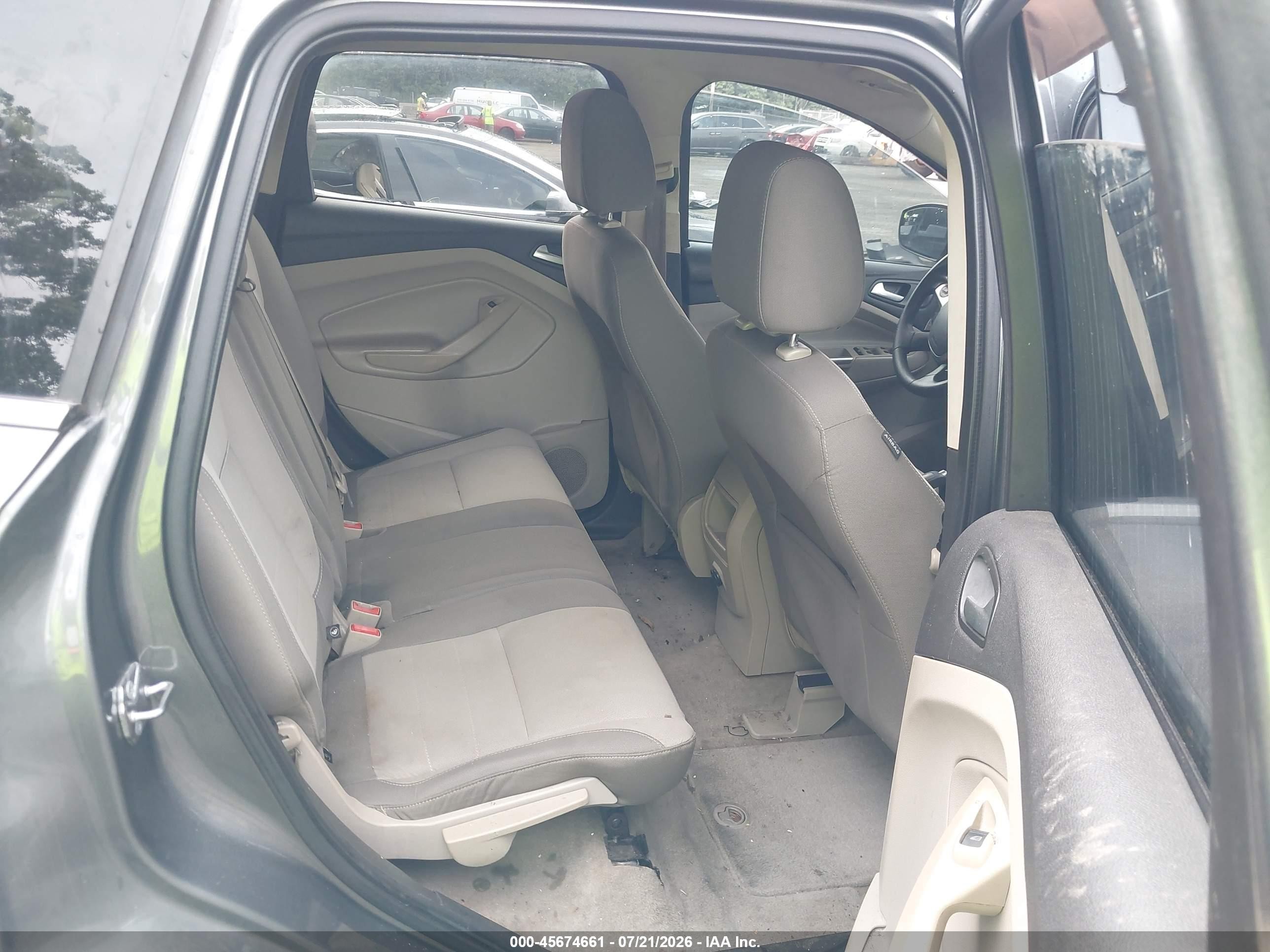 2014 Ford Escape Se Gray vin: 1FMCU0G97EUE47698