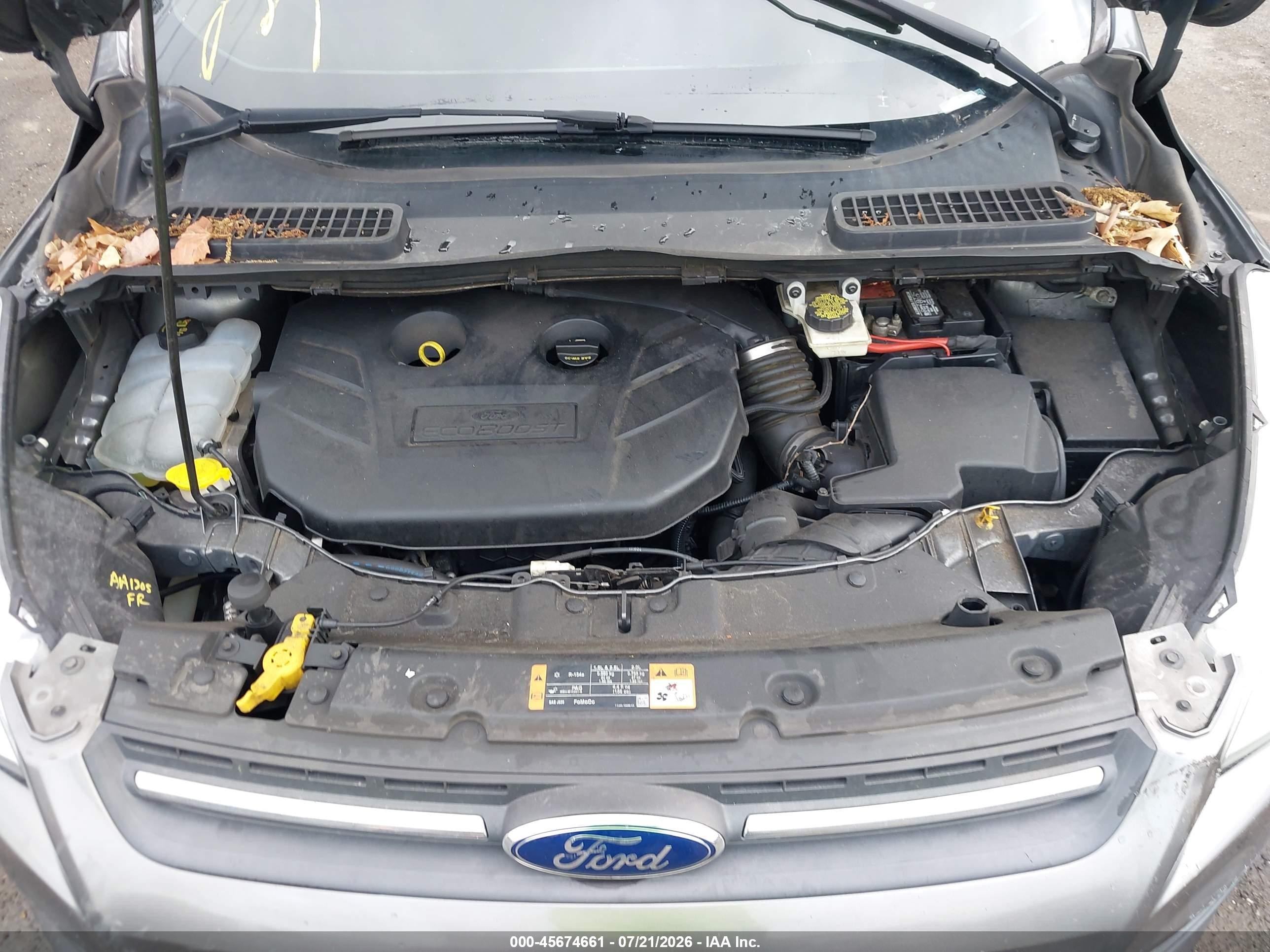 2014 Ford Escape Se Gray vin: 1FMCU0G97EUE47698