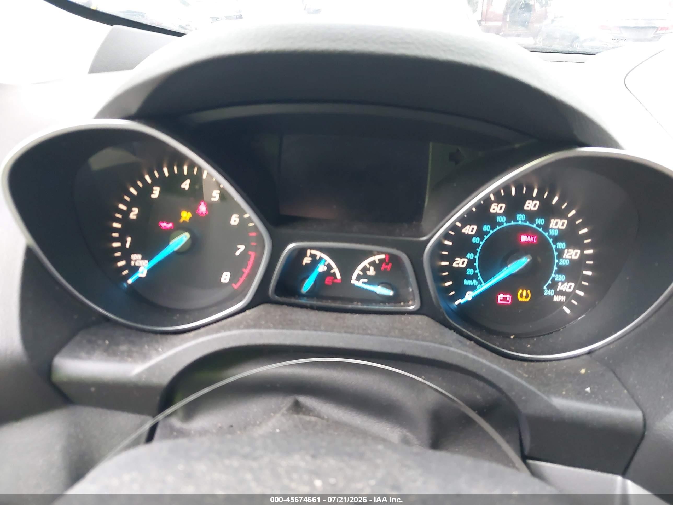 2014 Ford Escape Se Gray vin: 1FMCU0G97EUE47698