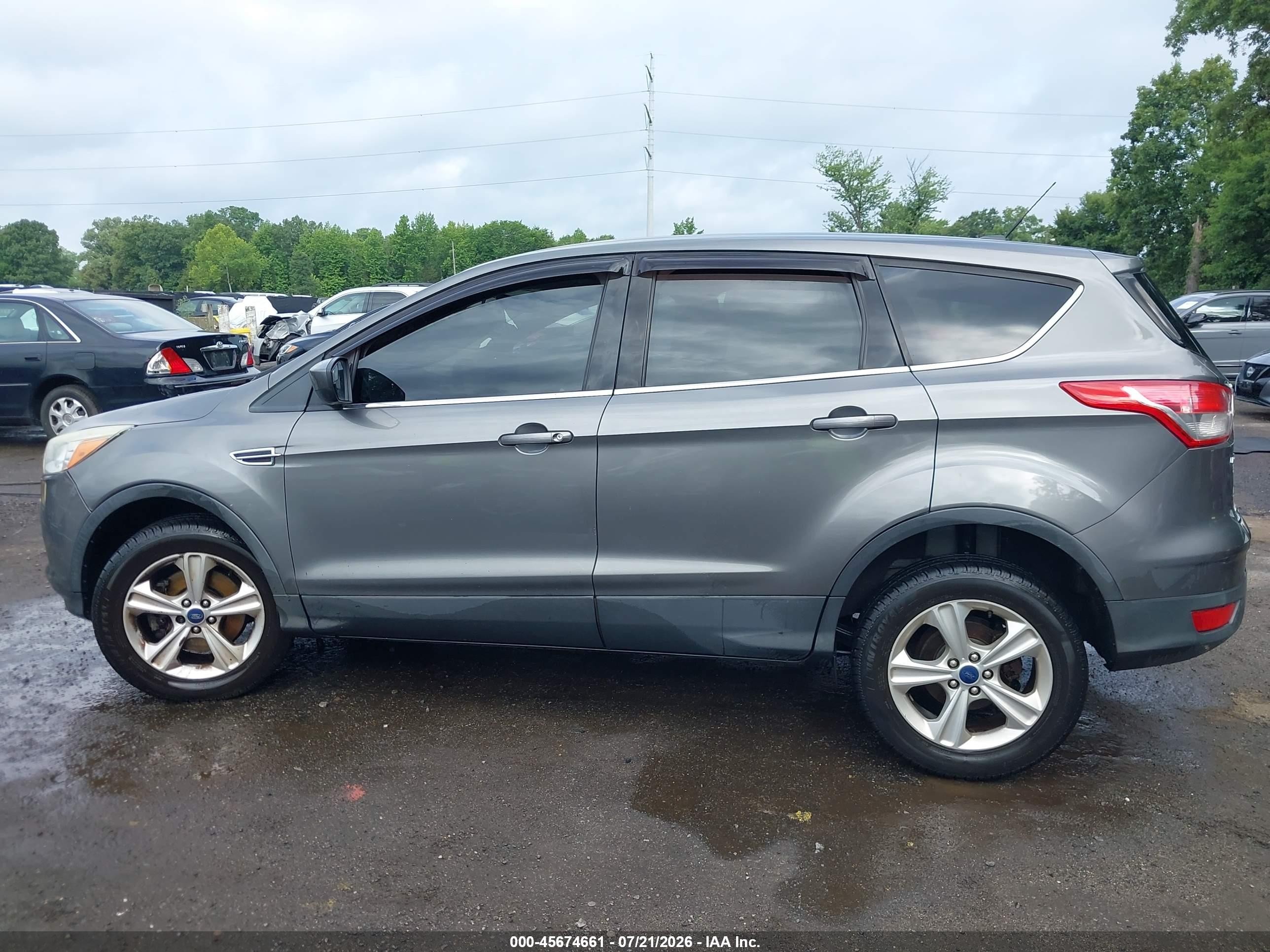 2014 Ford Escape Se Gray vin: 1FMCU0G97EUE47698
