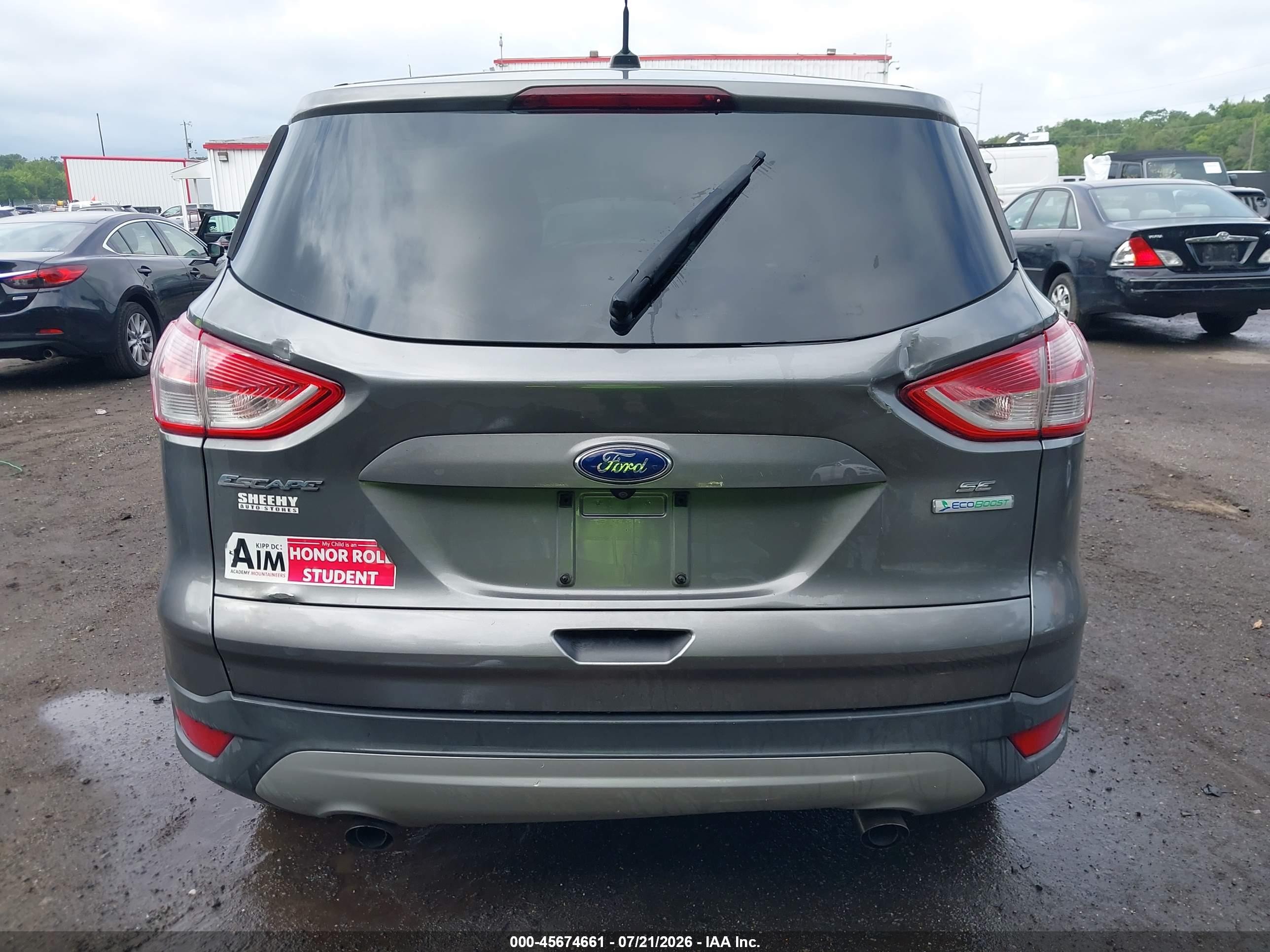 2014 Ford Escape Se Gray vin: 1FMCU0G97EUE47698