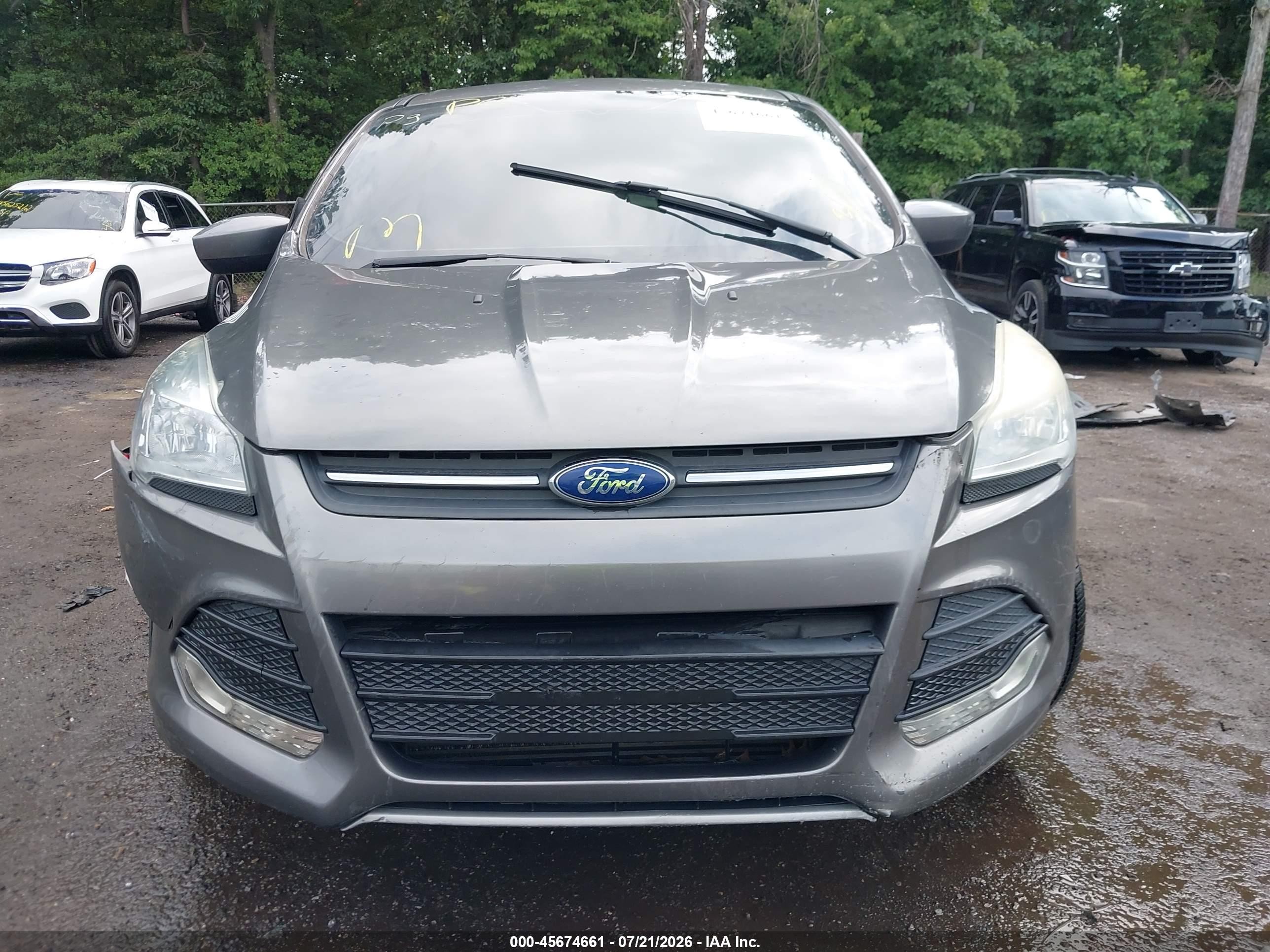 2014 Ford Escape Se Gray vin: 1FMCU0G97EUE47698