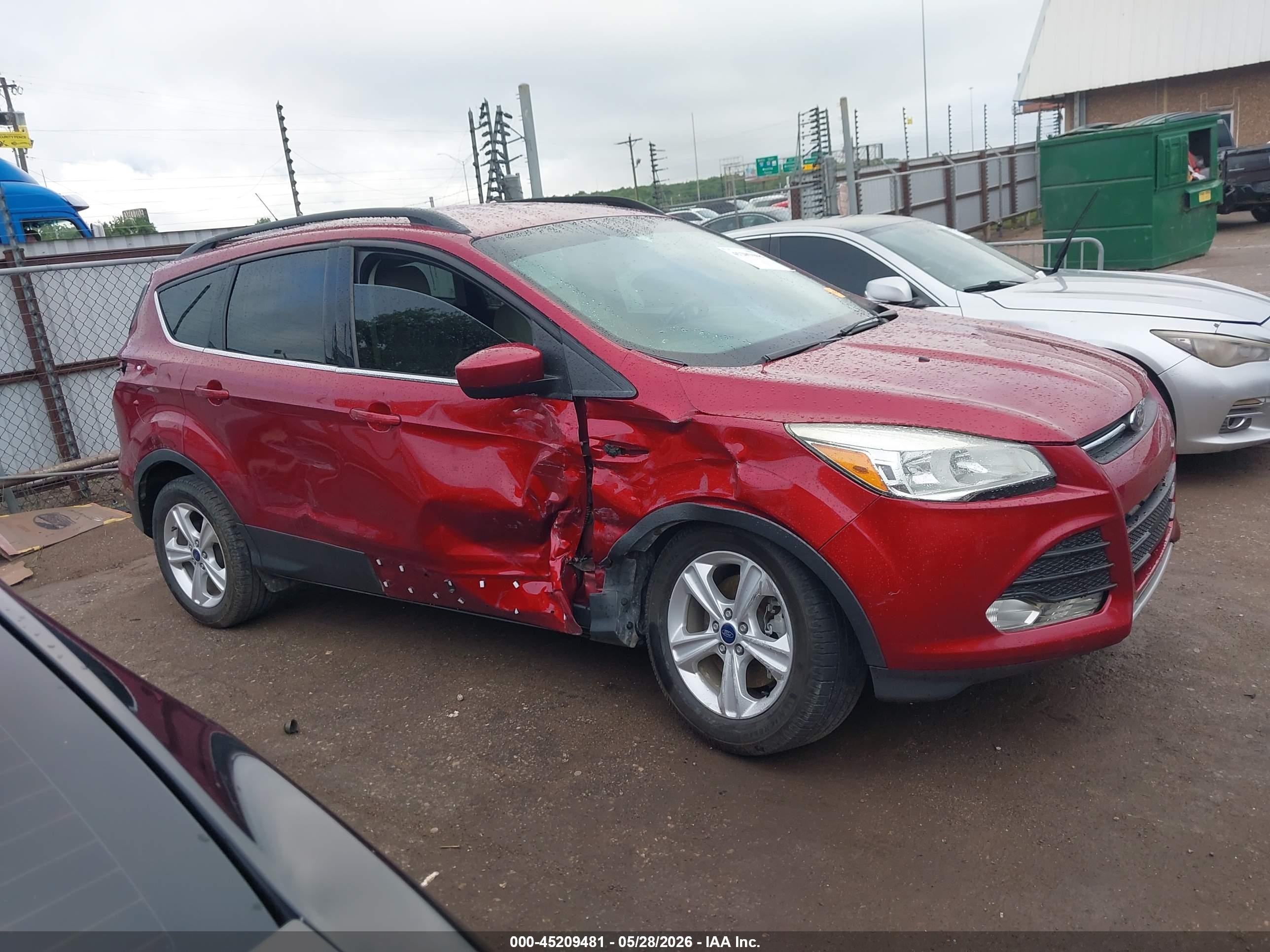 2015 Ford Escape Se Red vin: 1FMCU0G97FUA07627