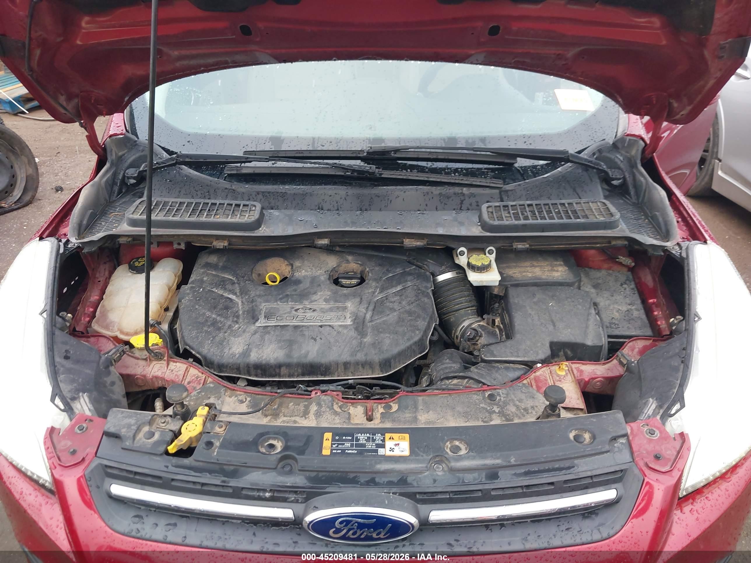 2015 Ford Escape Se Red vin: 1FMCU0G97FUA07627