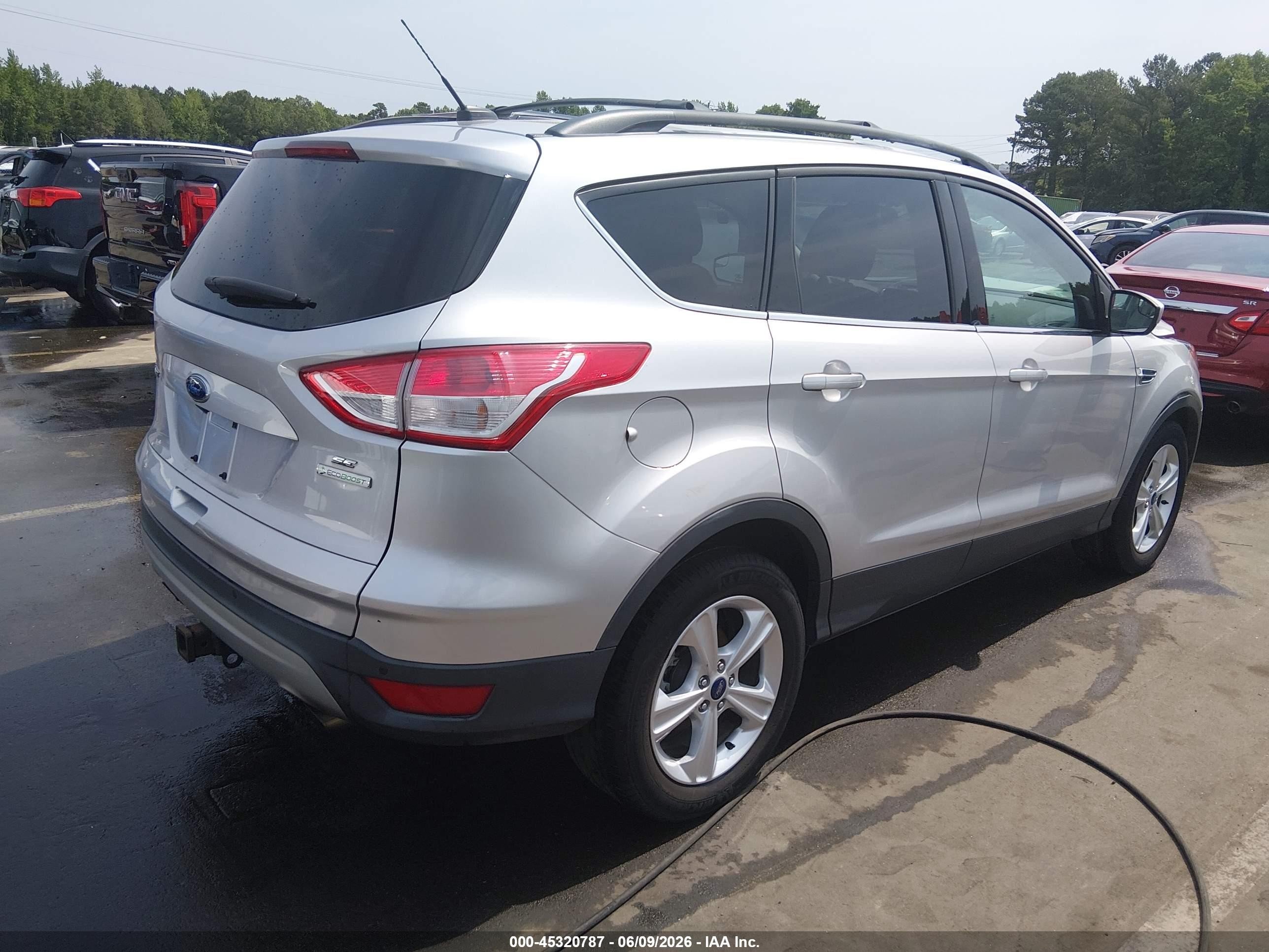 2015 Ford Escape Se Silver vin: 1FMCU0G97FUA36271