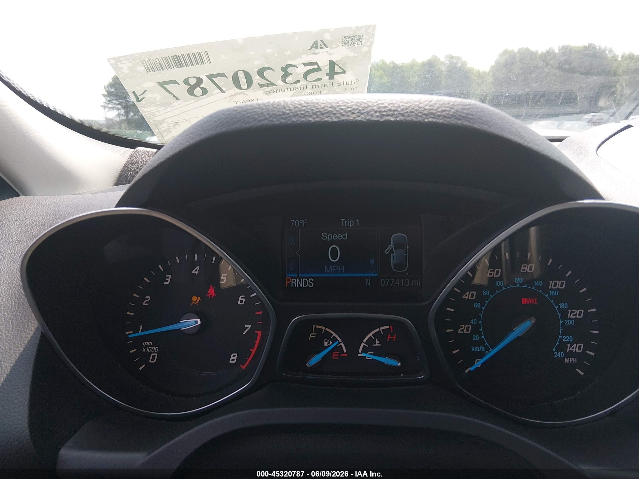 2015 Ford Escape Se Silver vin: 1FMCU0G97FUA36271