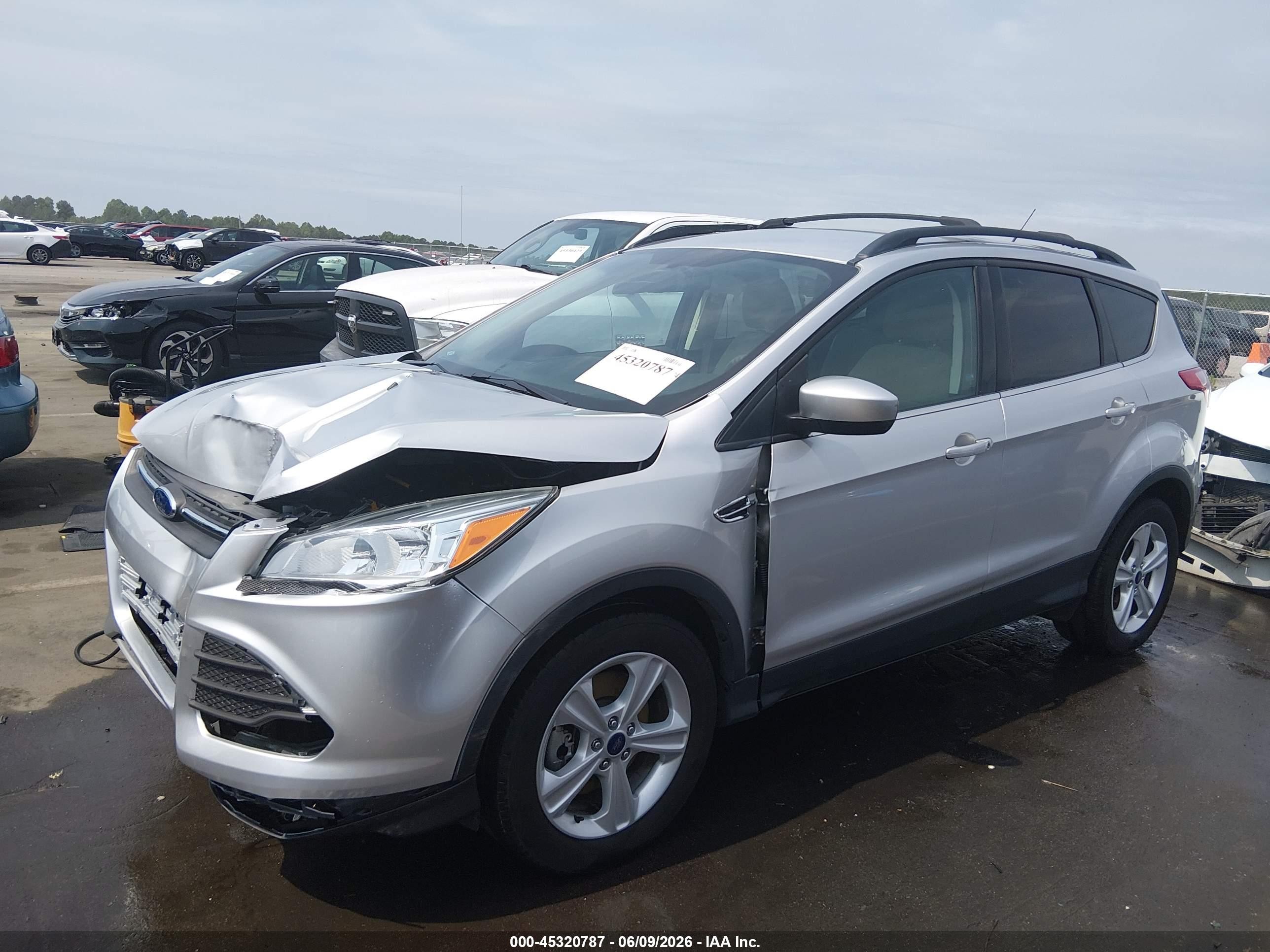 2015 Ford Escape Se Silver vin: 1FMCU0G97FUA36271