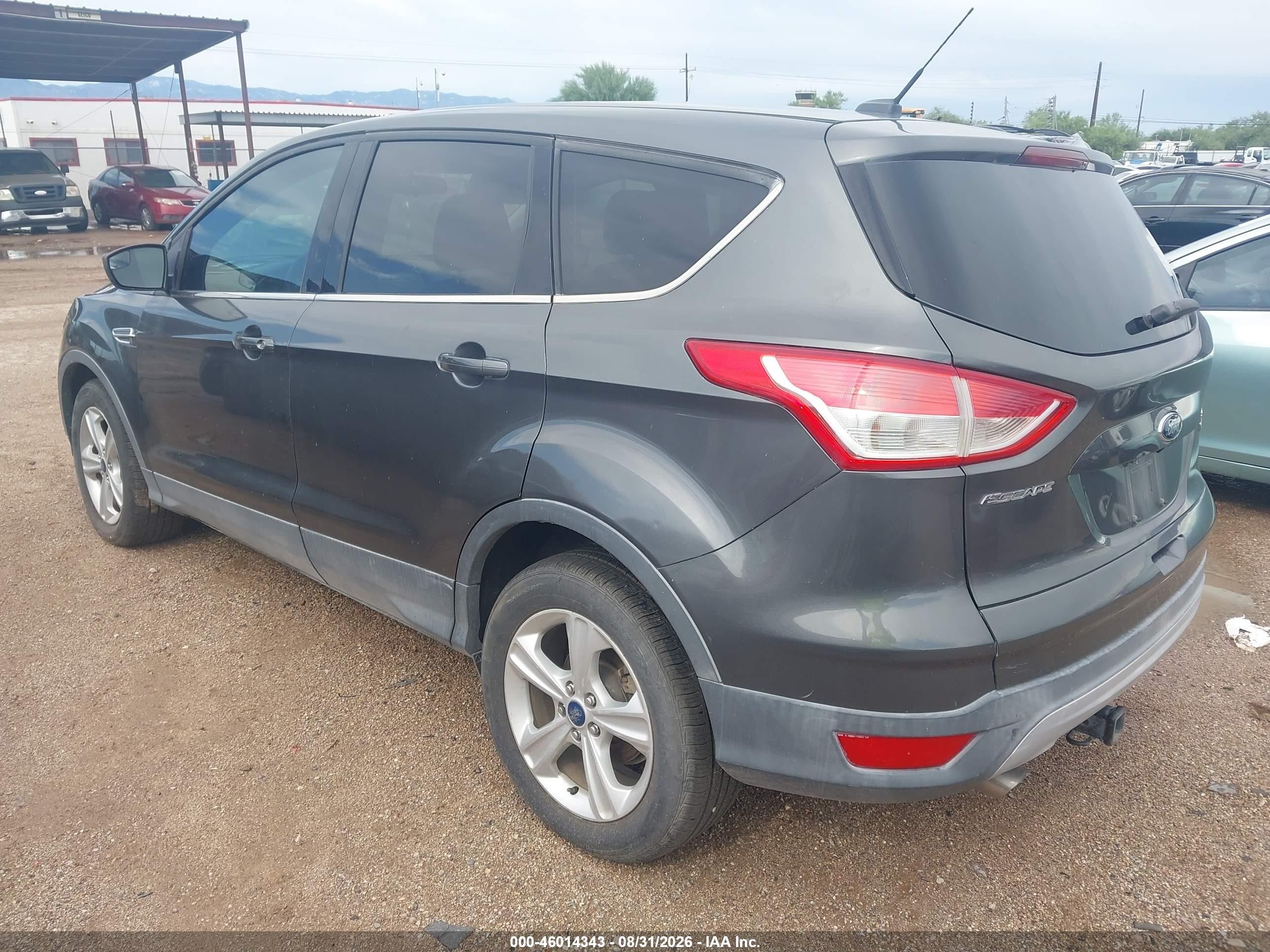 2015 Ford Escape Se Gray vin: 1FMCU0G97FUA65365