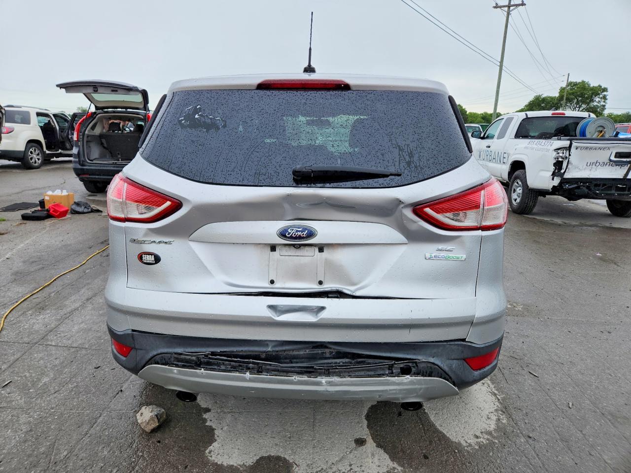 2015 Ford Escape Se Серебряный vin: 1FMCU0G97FUA93098