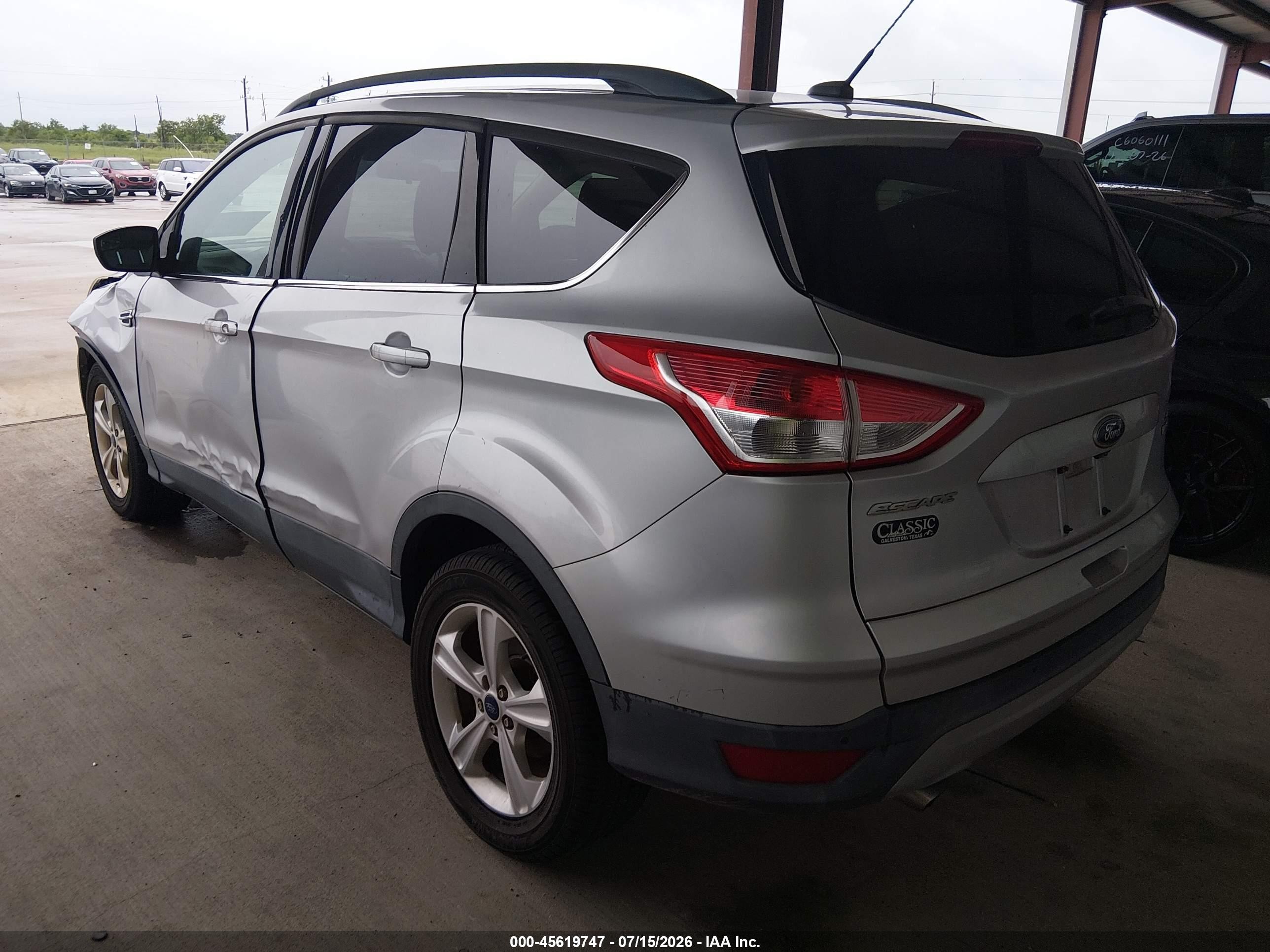 2015 Ford Escape Se Silver vin: 1FMCU0G97FUC62021
