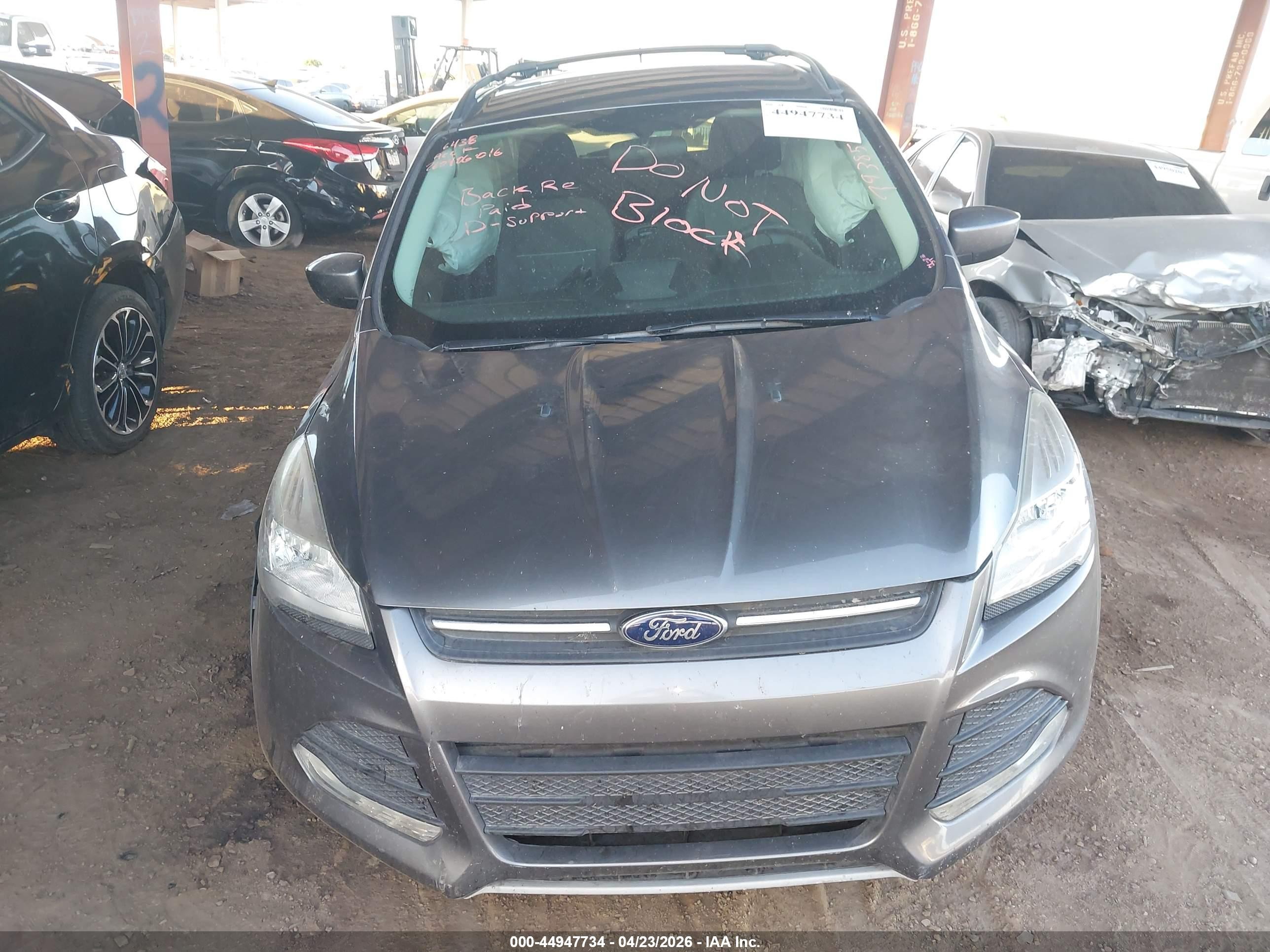 2013 Ford Escape Se Серый vin: 1FMCU0G98DUC46438