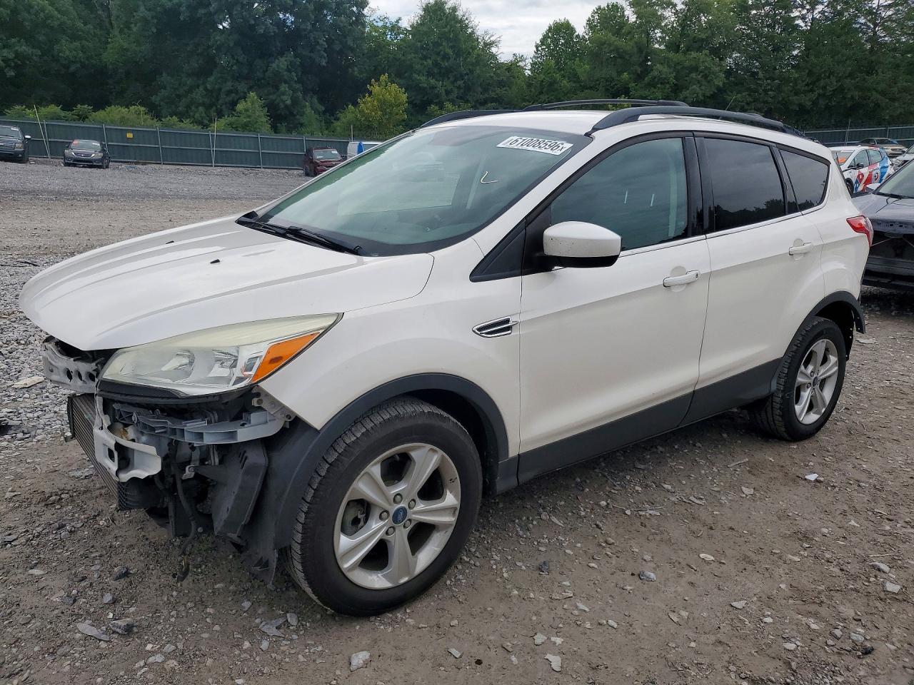 2013 Ford Escape Se White vin: 1FMCU0G98DUC99267