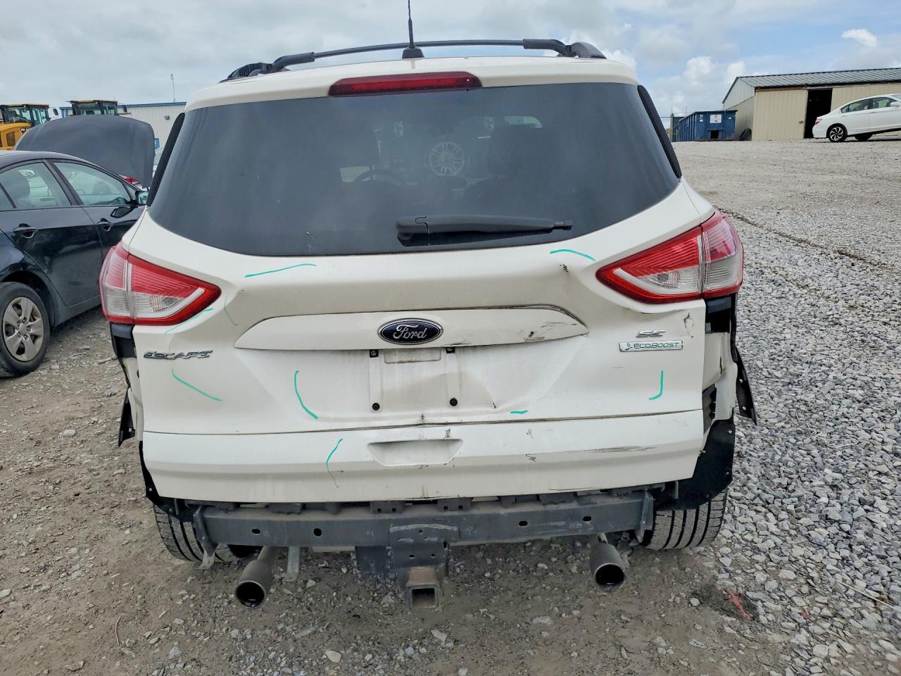 2013 Ford Escape Se White vin: 1FMCU0G98DUC99267