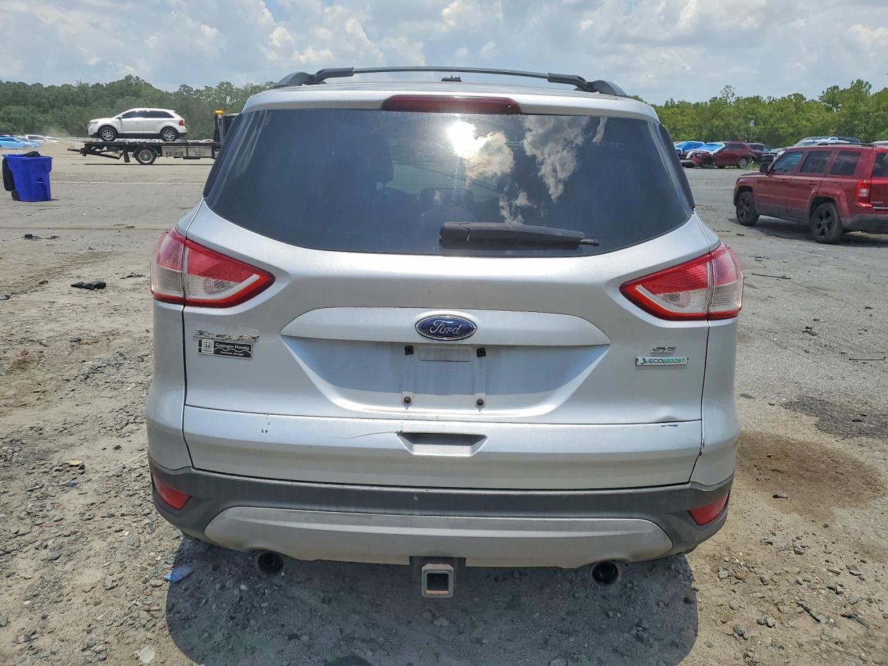 2013 Ford Escape Se Silver vin: 1FMCU0G98DUC99351