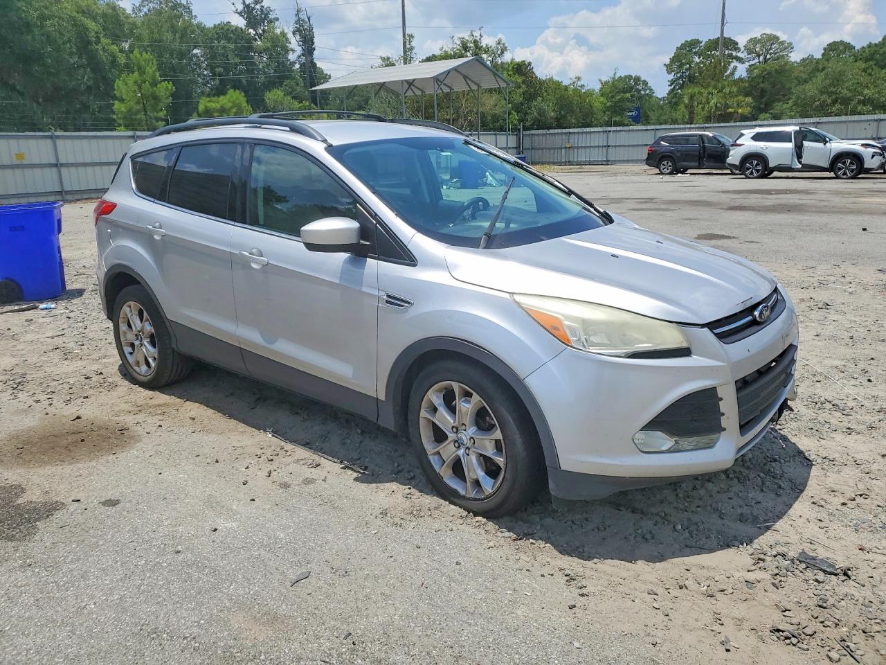 2013 Ford Escape Se Silver vin: 1FMCU0G98DUC99351