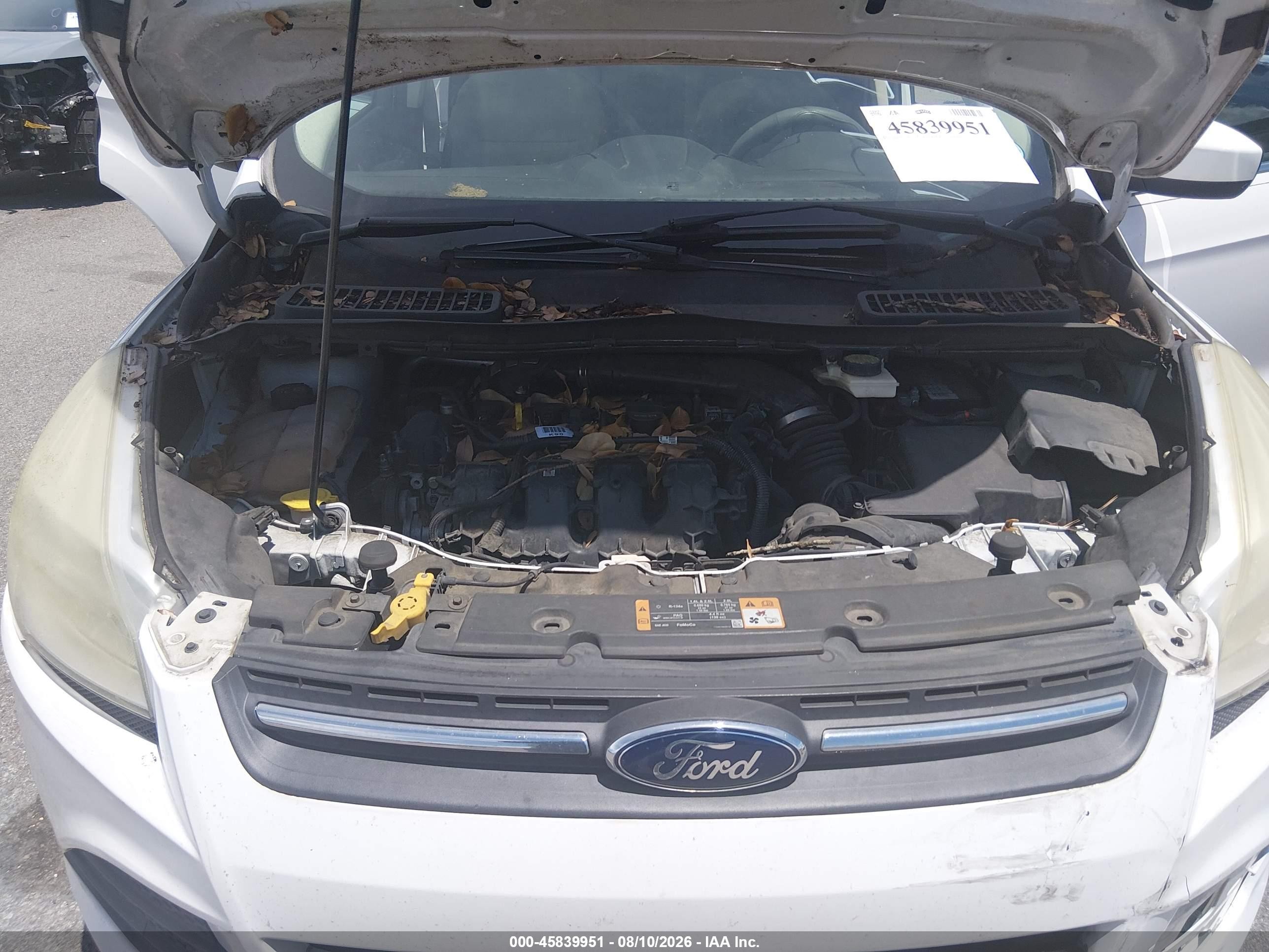 2014 Ford Escape Se White vin: 1FMCU0G98EUA85574