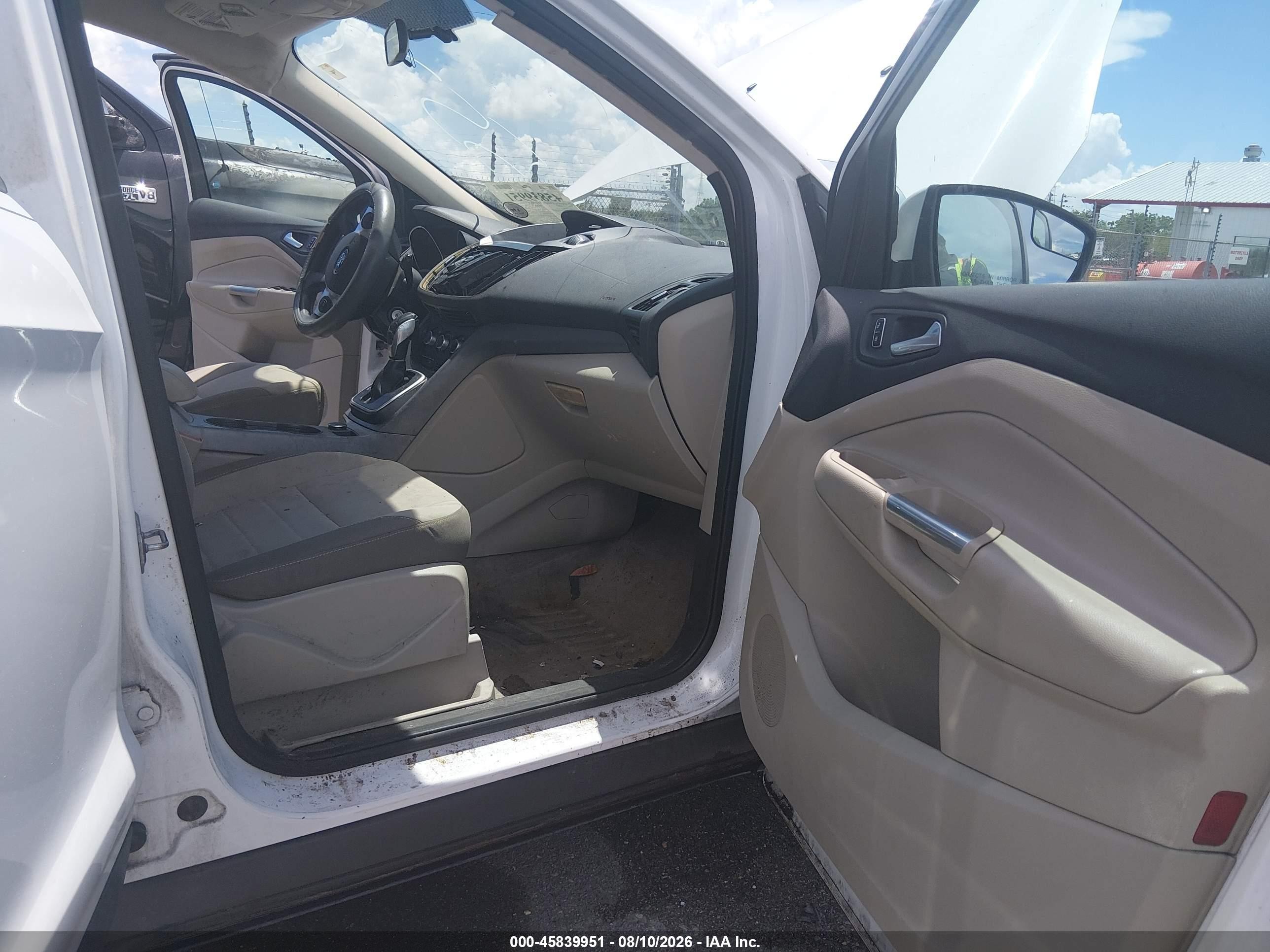 2014 Ford Escape Se White vin: 1FMCU0G98EUA85574