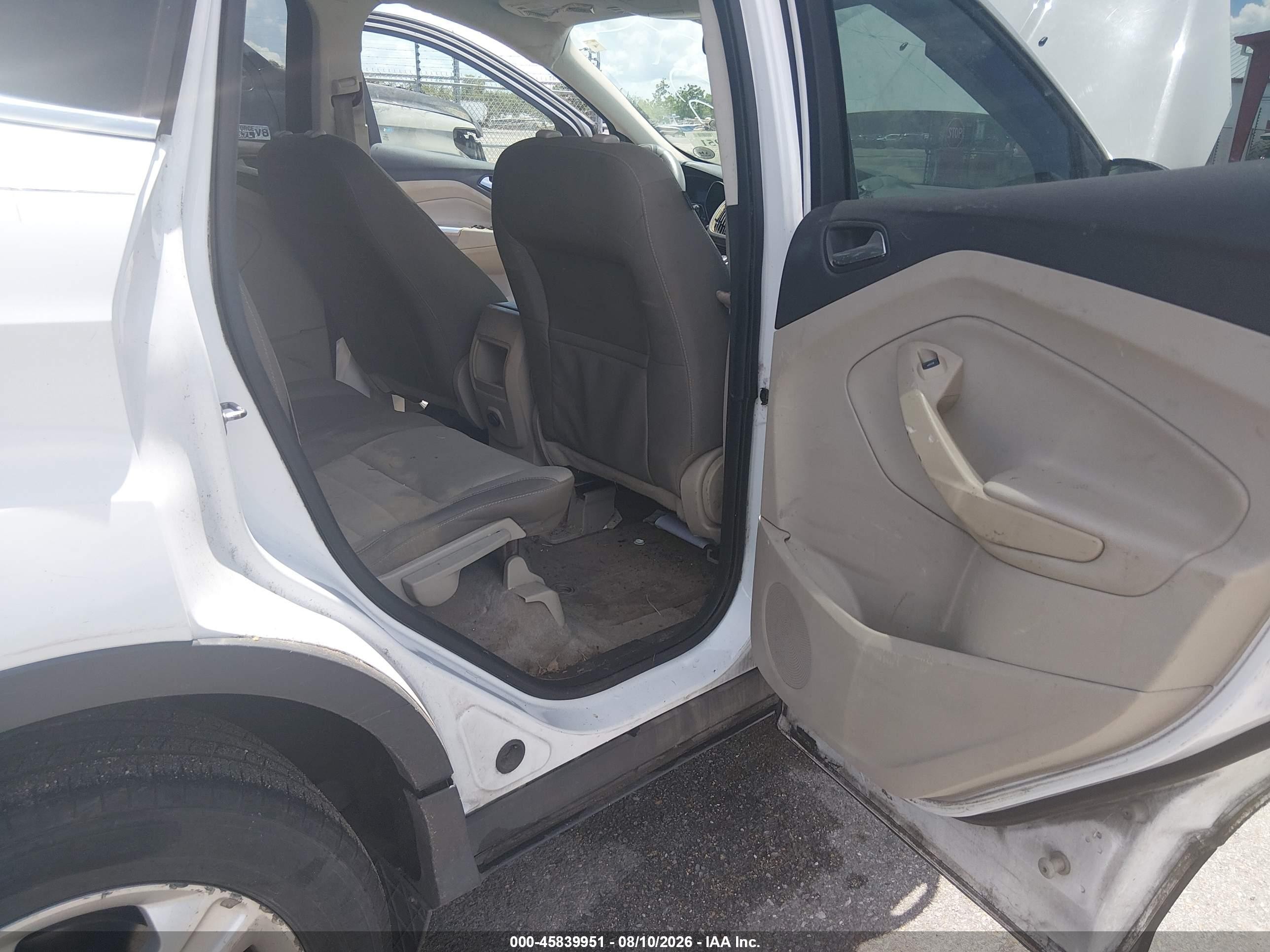 2014 Ford Escape Se White vin: 1FMCU0G98EUA85574