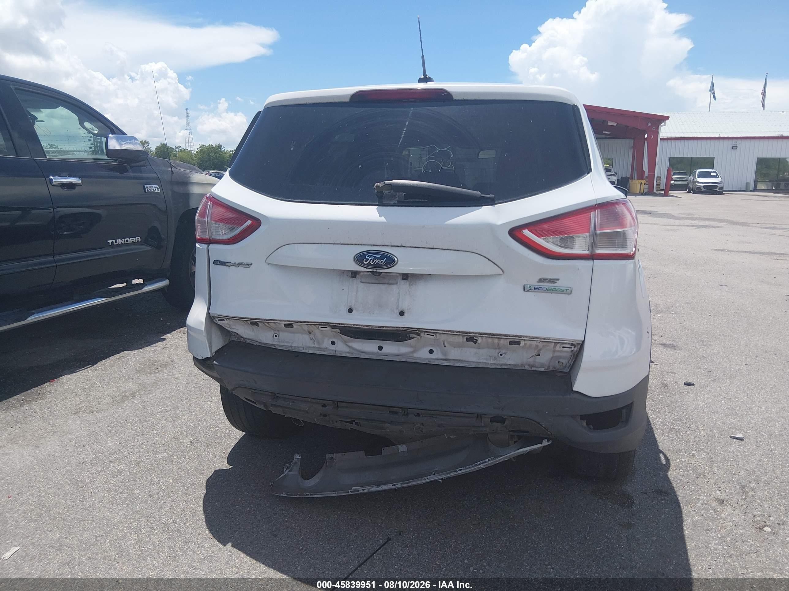 2014 Ford Escape Se White vin: 1FMCU0G98EUA85574