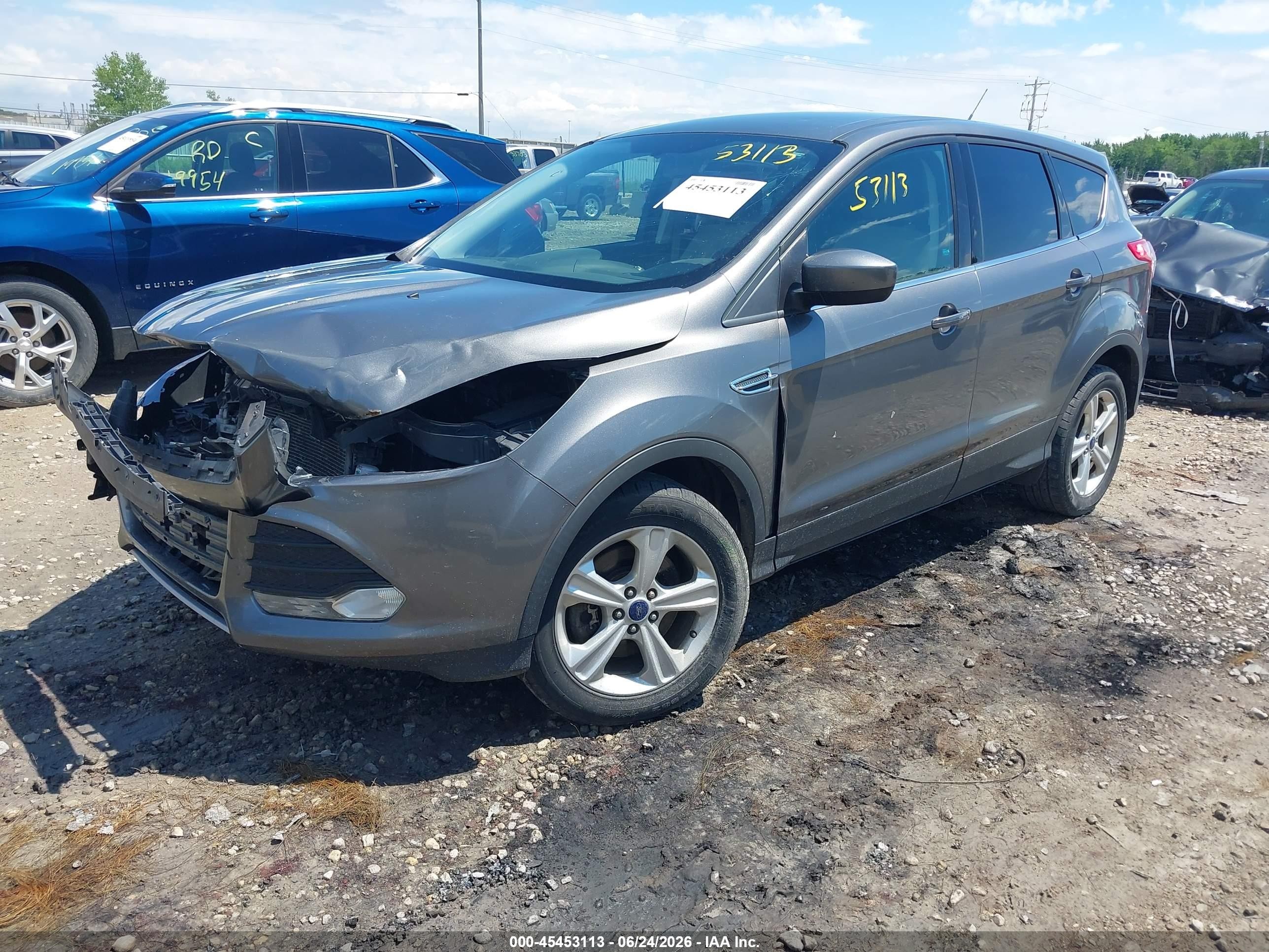2014 Ford Escape Se Серый vin: 1FMCU0G98EUD73174