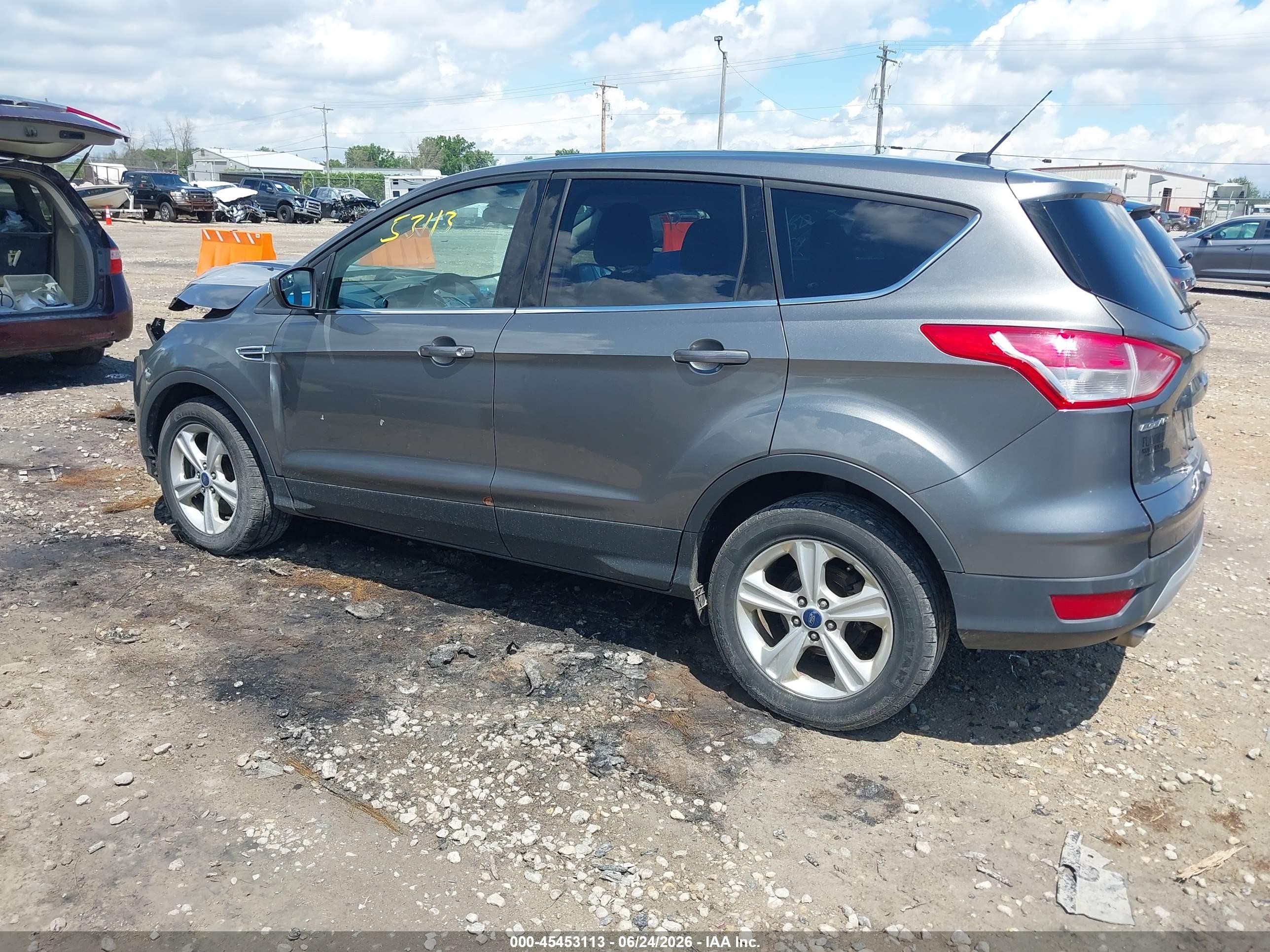 2014 Ford Escape Se Серый vin: 1FMCU0G98EUD73174