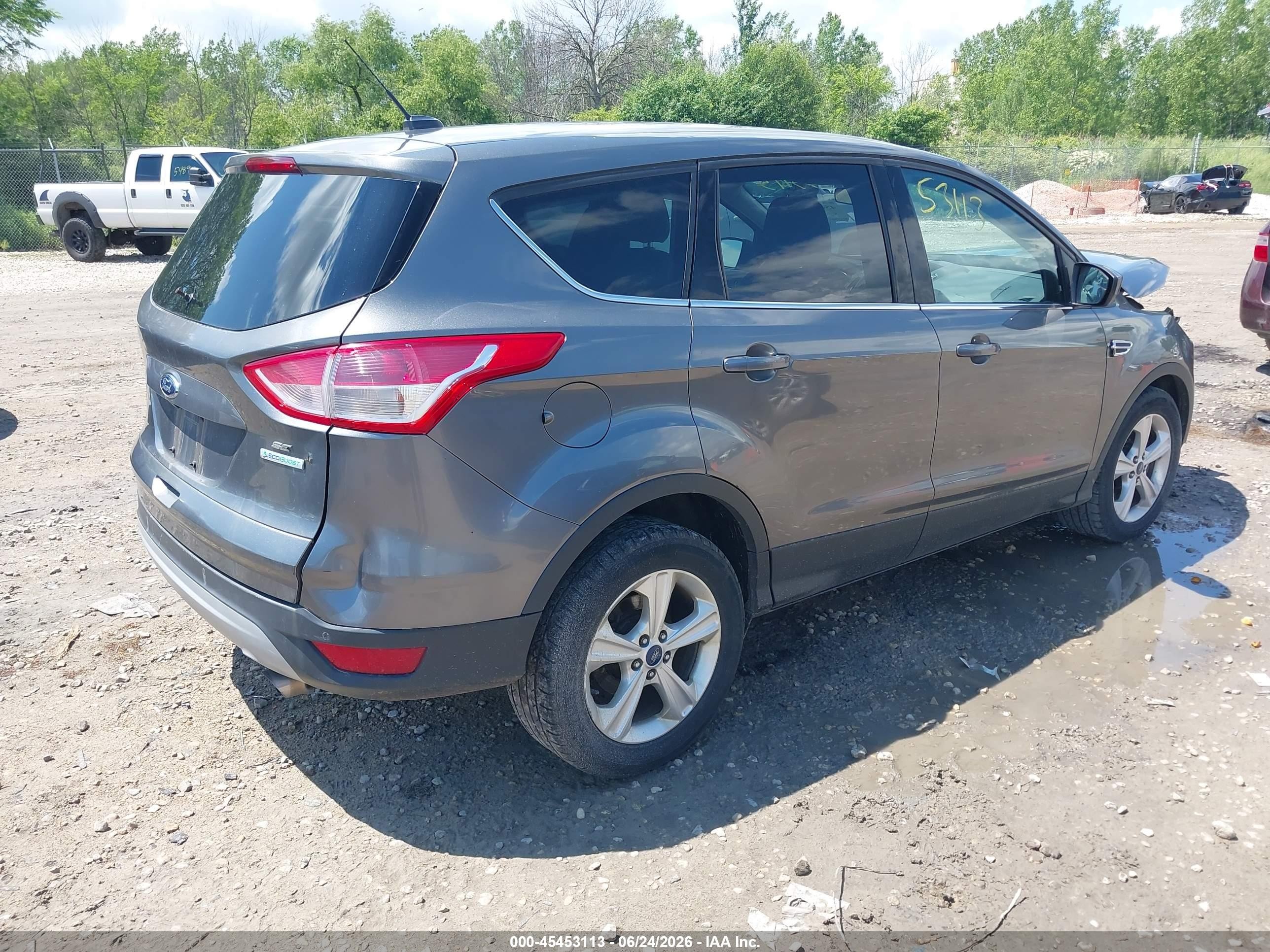 2014 Ford Escape Se Серый vin: 1FMCU0G98EUD73174