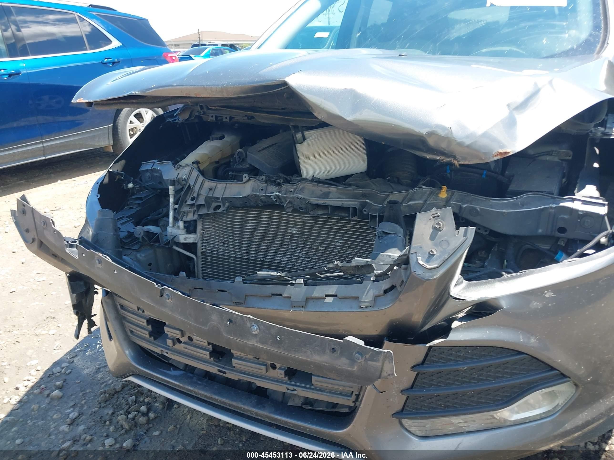 2014 Ford Escape Se Серый vin: 1FMCU0G98EUD73174