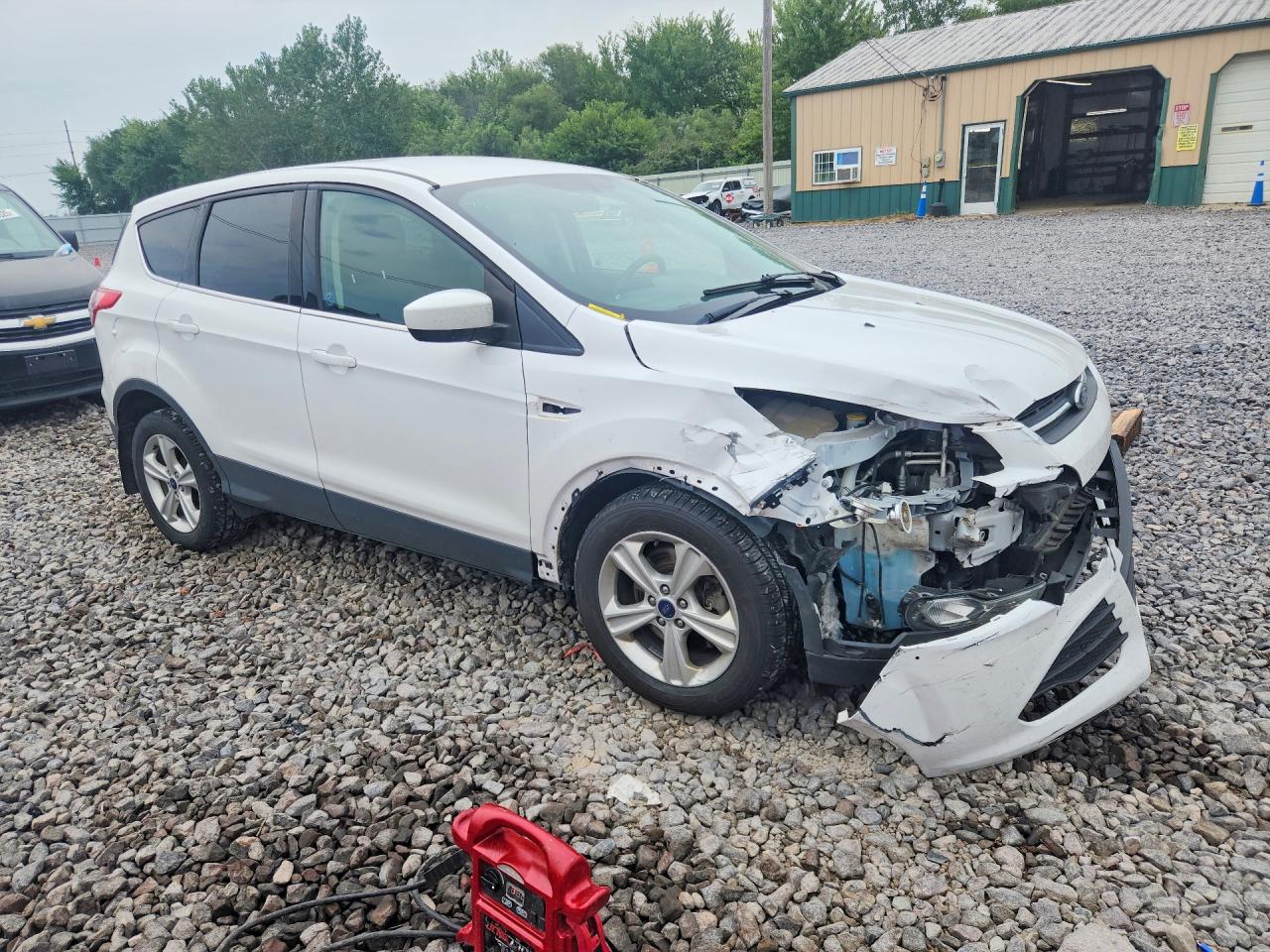 2014 Ford Escape Se White vin: 1FMCU0G98EUE24527