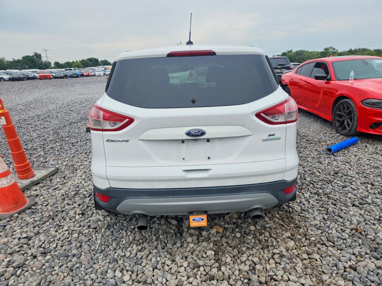 2014 Ford Escape Se White vin: 1FMCU0G98EUE24527