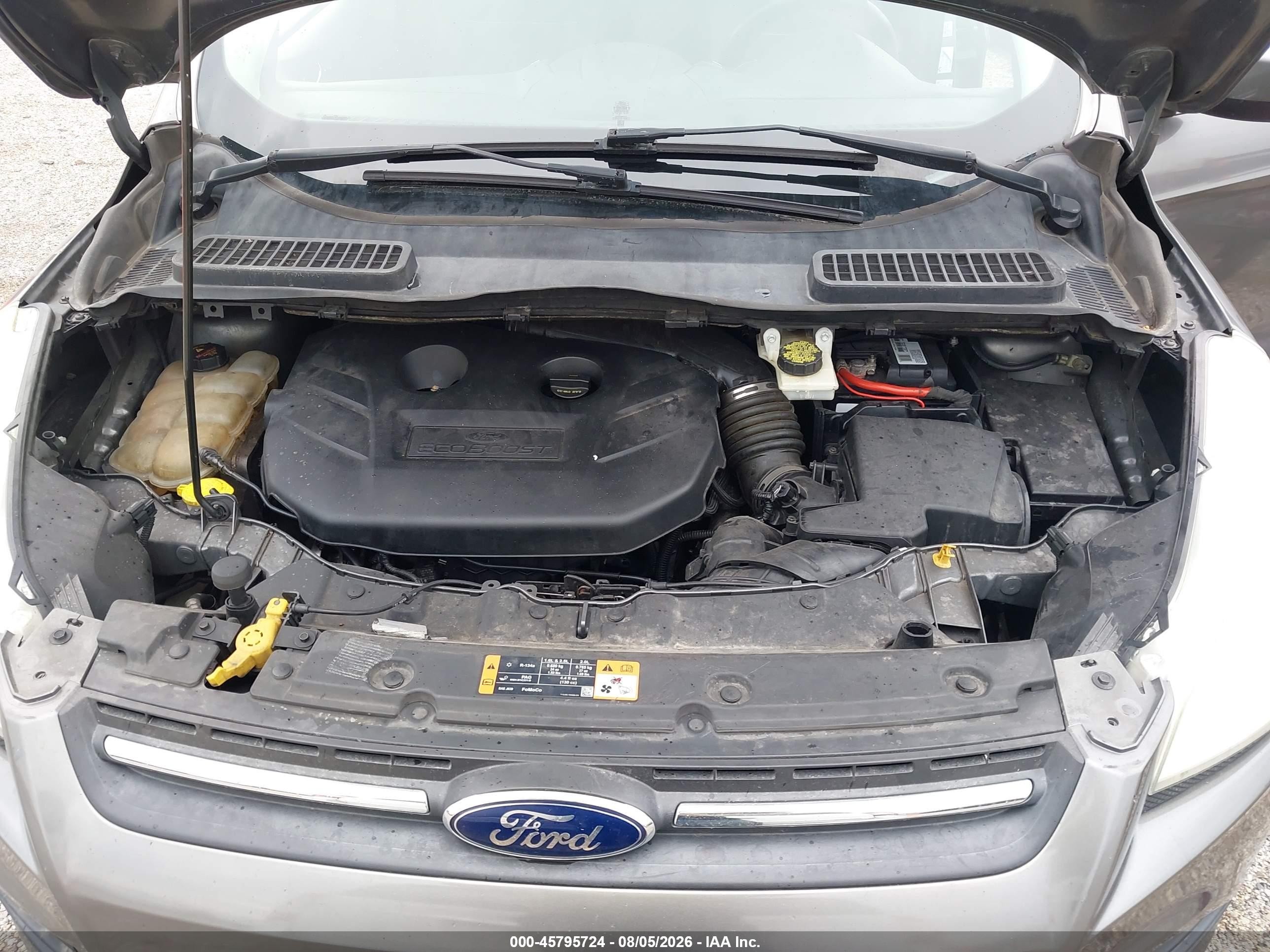 2014 Ford Escape Se Gray vin: 1FMCU0G98EUE41084
