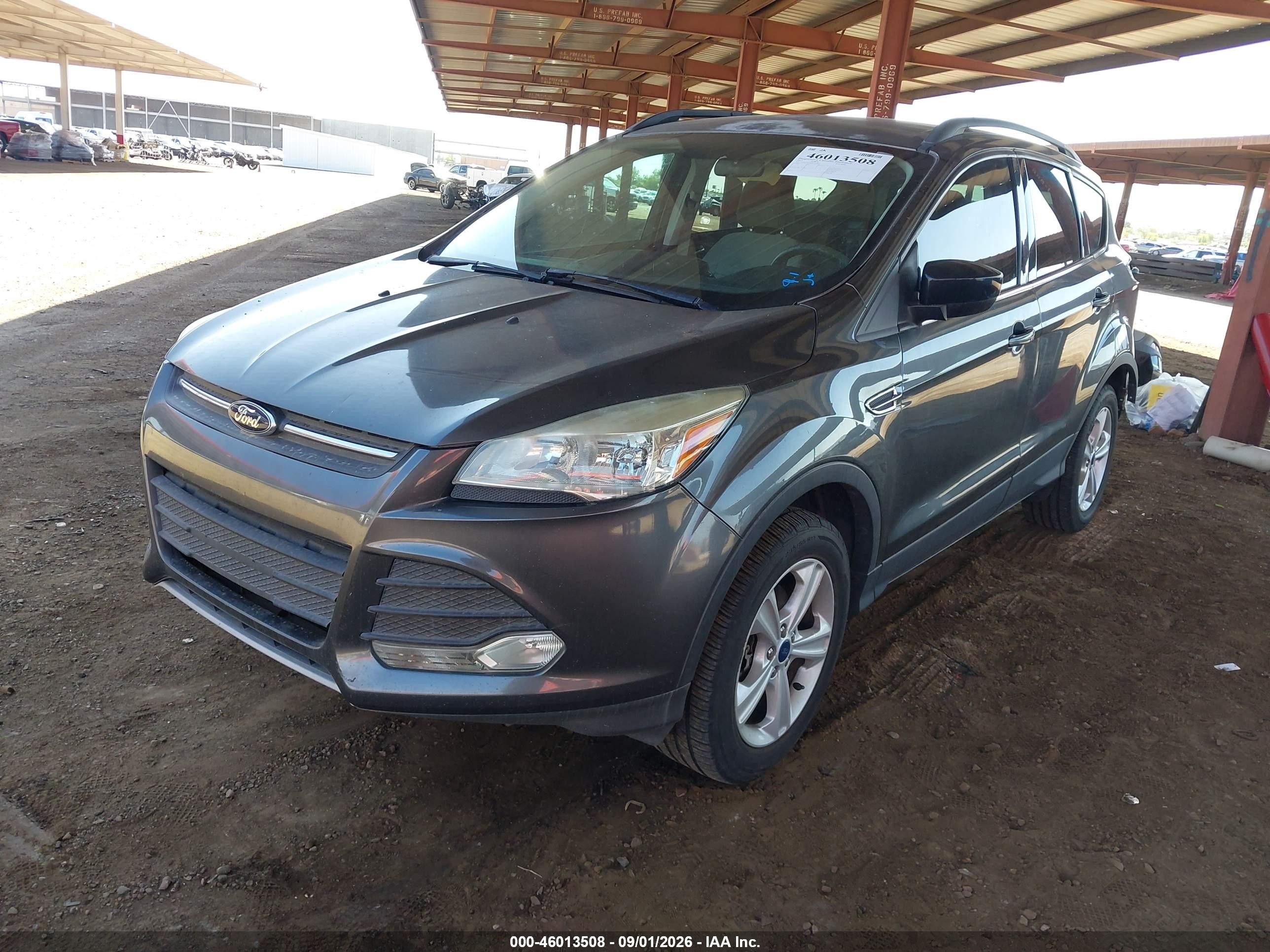2015 Ford Escape Se Серый vin: 1FMCU0G98FUA43844
