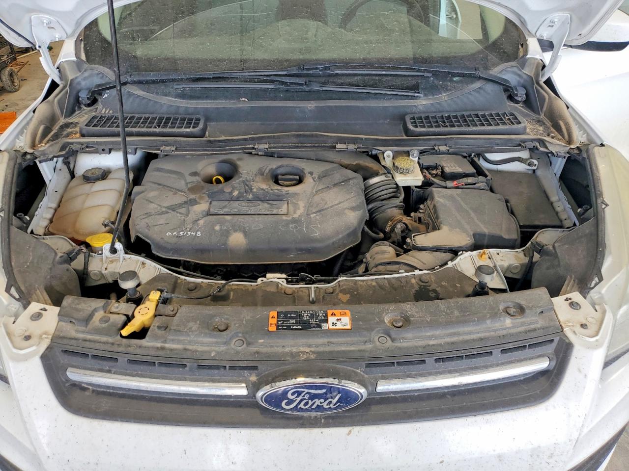 2015 Ford Escape Se White vin: 1FMCU0G98FUA80702