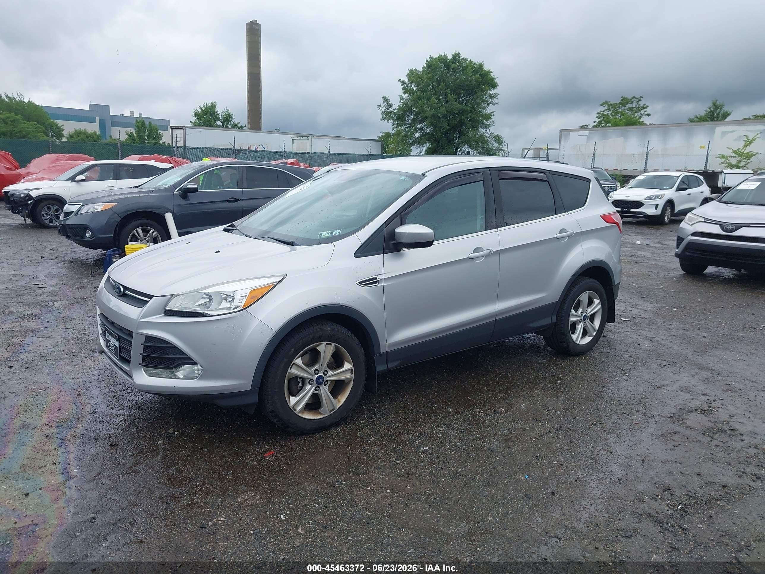2015 Ford Escape Se Silver vin: 1FMCU0G98FUC54610