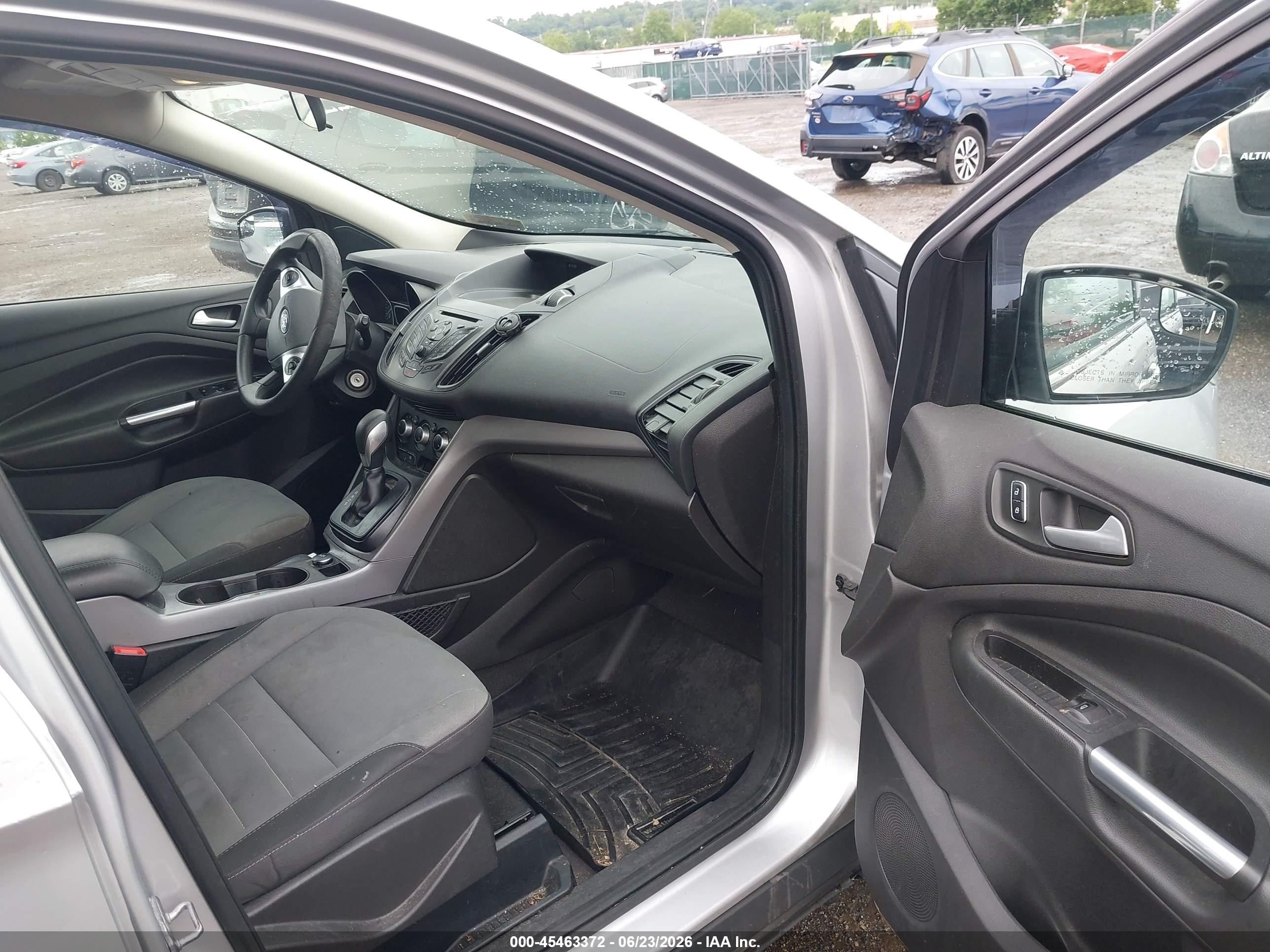 2015 Ford Escape Se Silver vin: 1FMCU0G98FUC54610