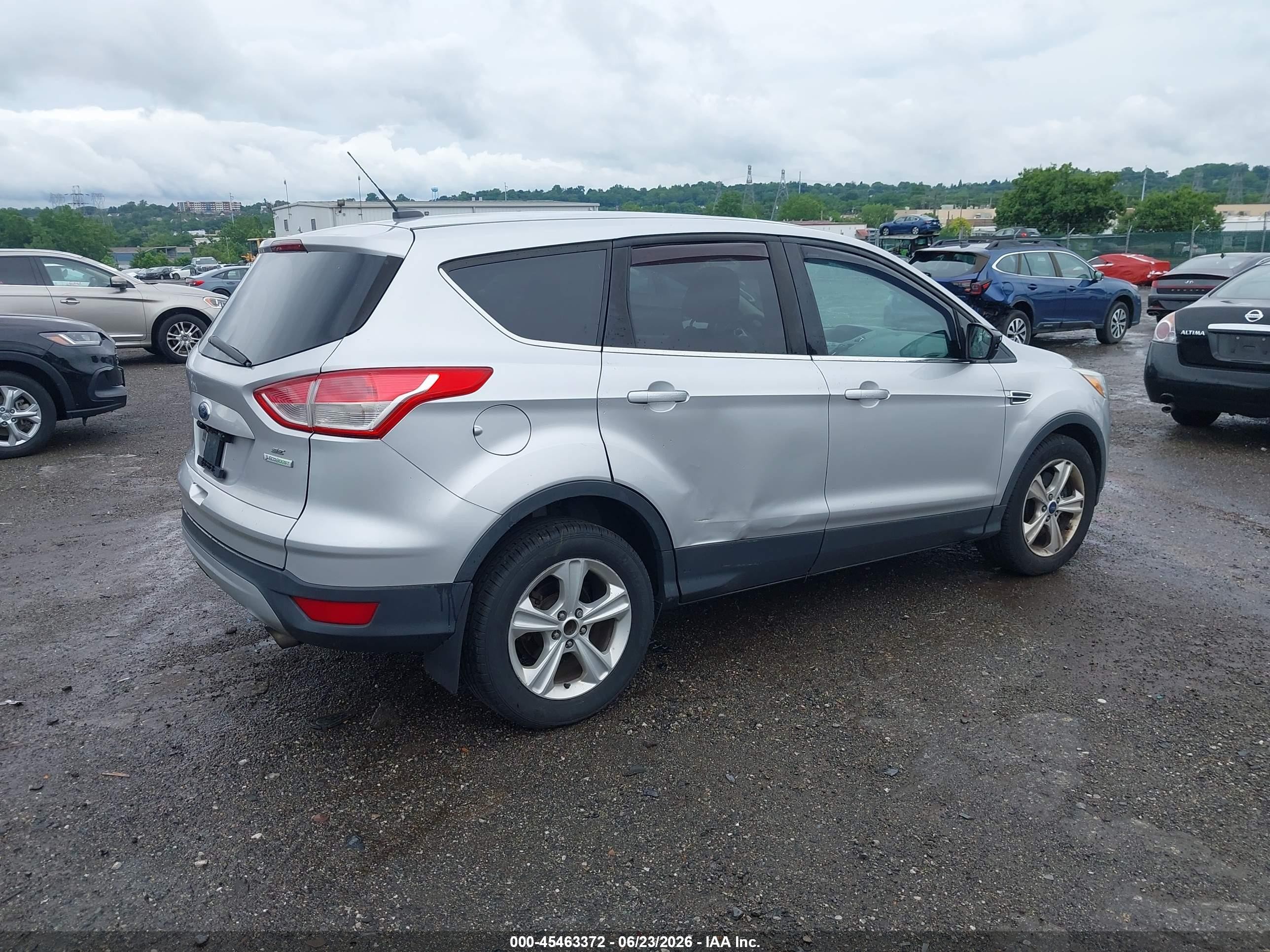 2015 Ford Escape Se Silver vin: 1FMCU0G98FUC54610