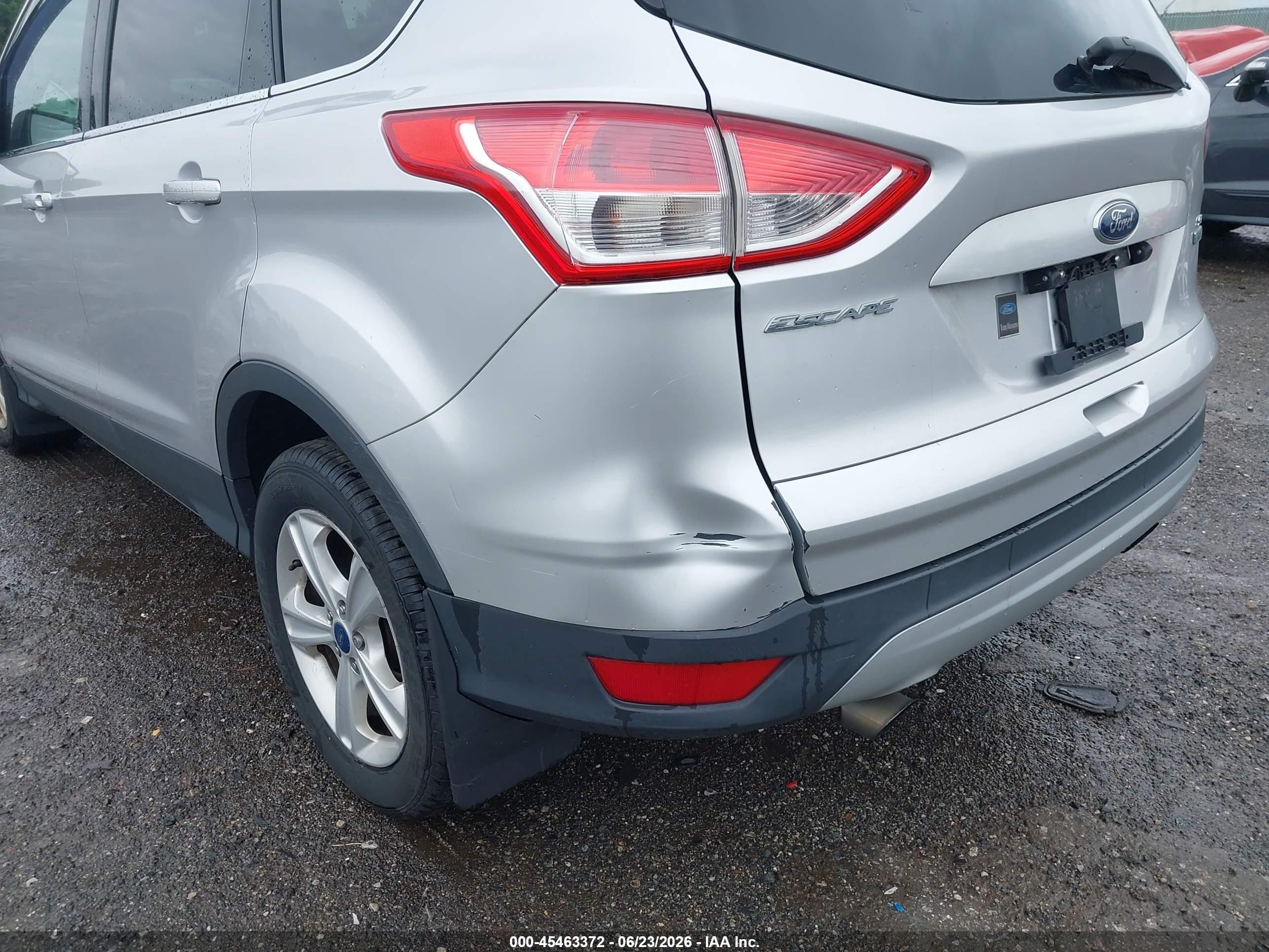 2015 Ford Escape Se Silver vin: 1FMCU0G98FUC54610