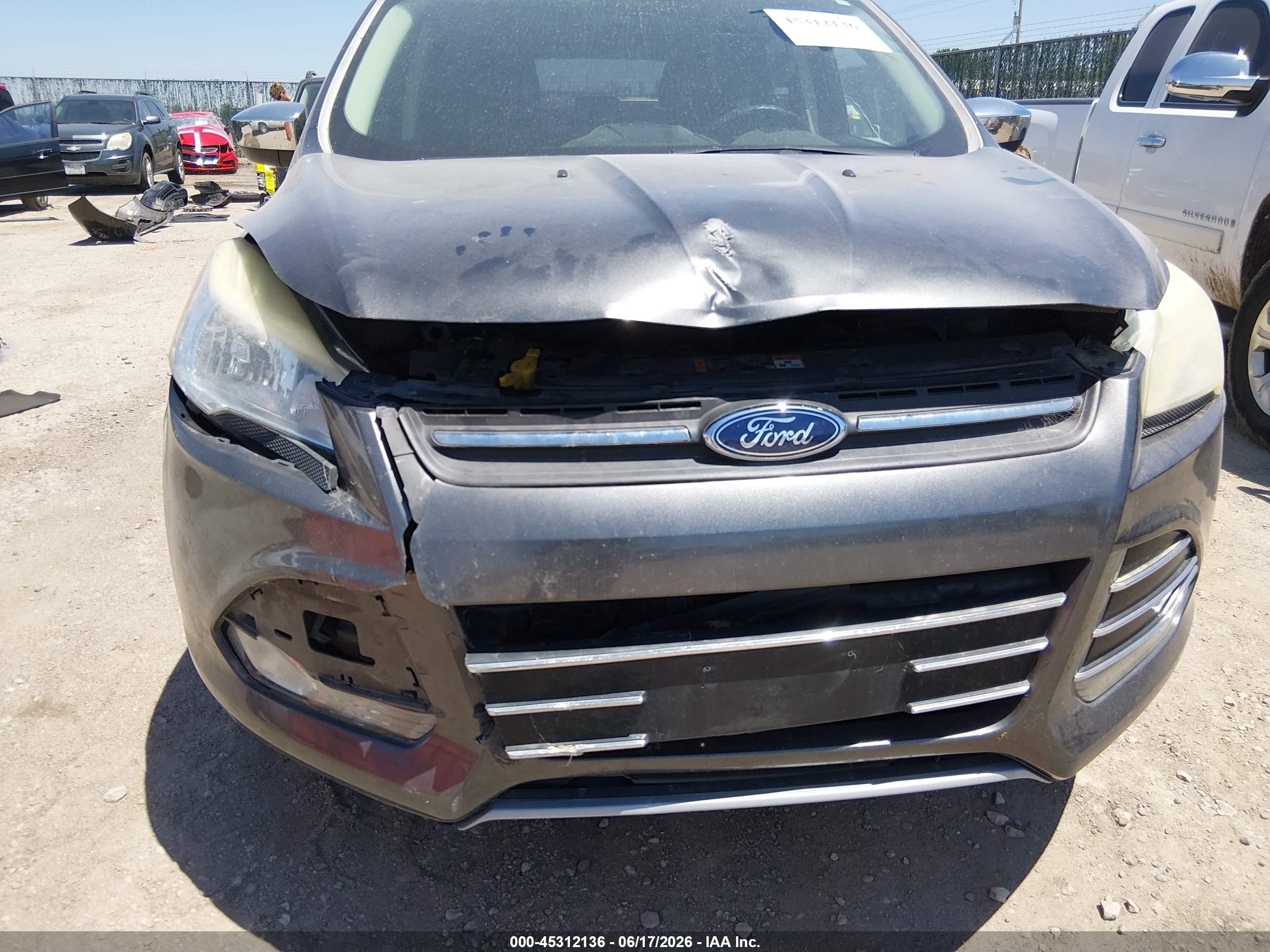 2015 Ford Escape Se Gray vin: 1FMCU0G98FUC62156