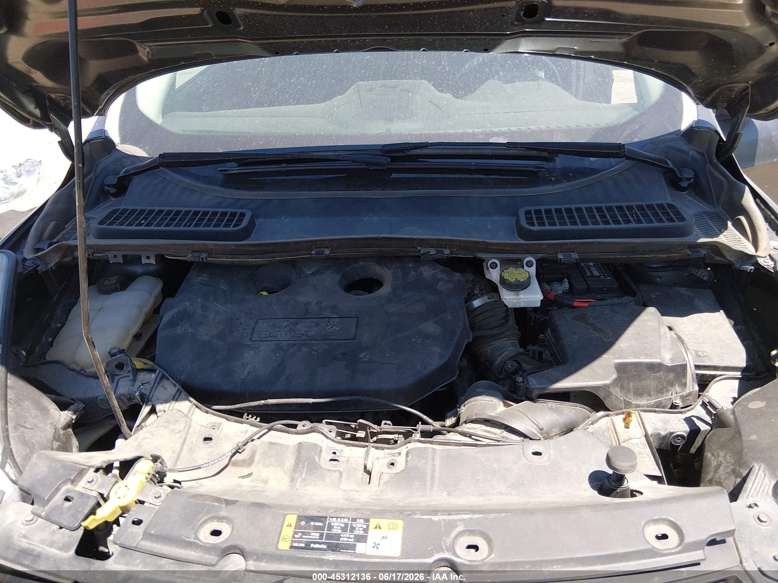 2015 Ford Escape Se Gray vin: 1FMCU0G98FUC62156