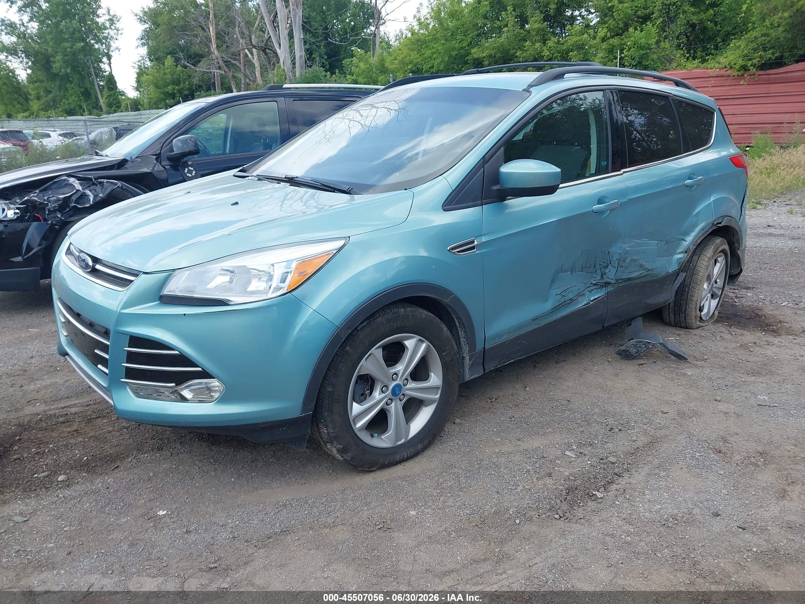 2013 Ford Escape Se Teal vin: 1FMCU0G99DUB43951