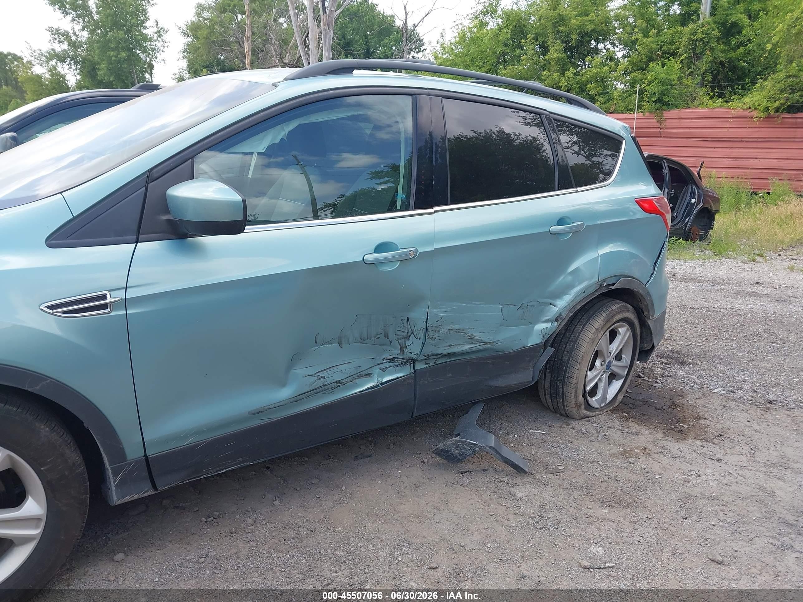 2013 Ford Escape Se Teal vin: 1FMCU0G99DUB43951