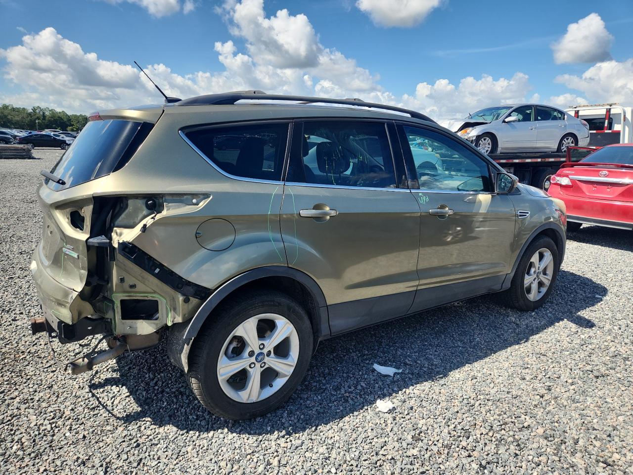 2013 Ford Escape Se Green vin: 1FMCU0G99DUB68719