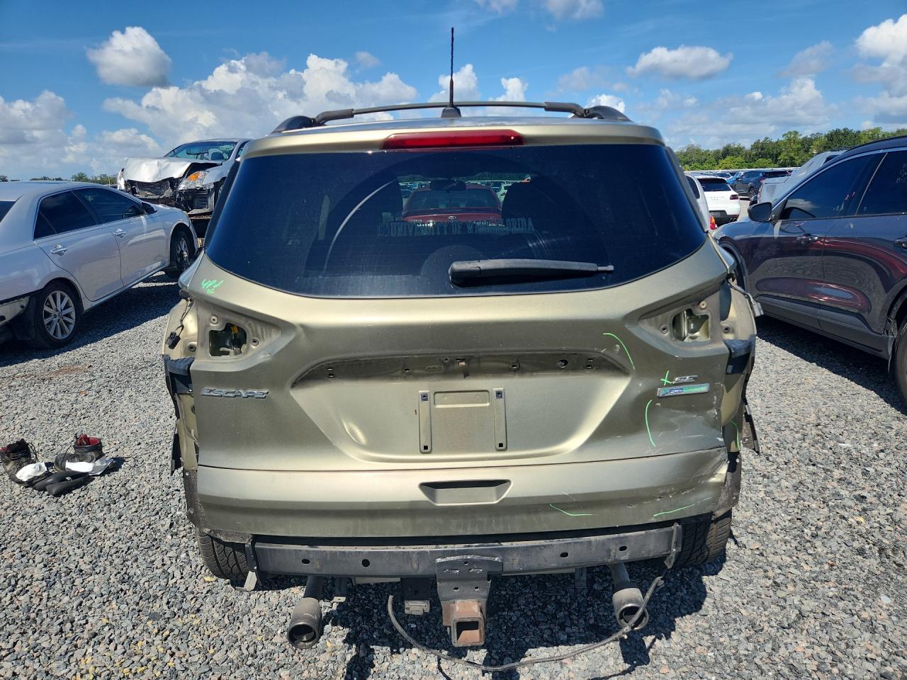 2013 Ford Escape Se Green vin: 1FMCU0G99DUB68719