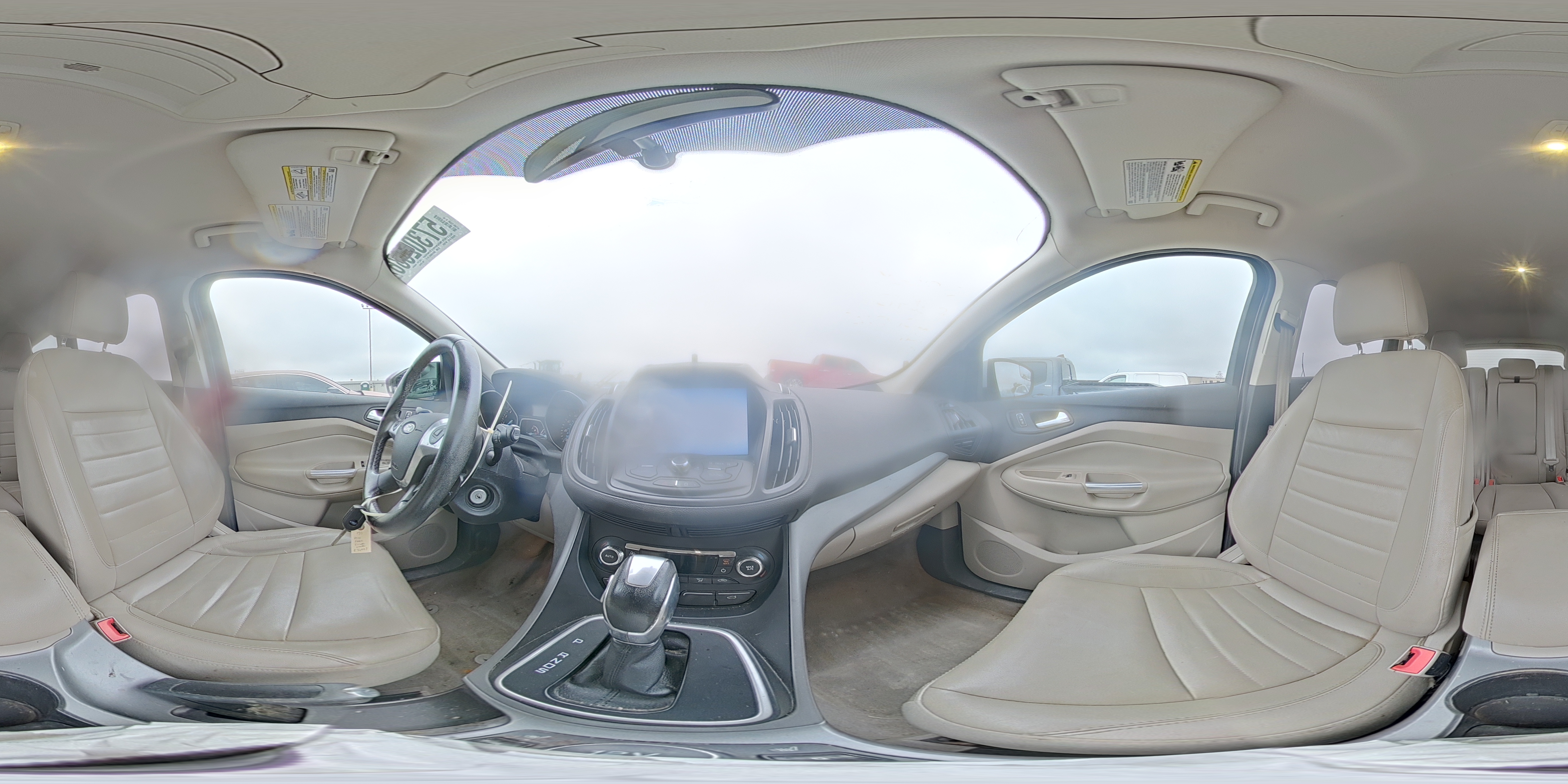 2014 Ford Escape Se White vin: 1FMCU0G99EUA76544