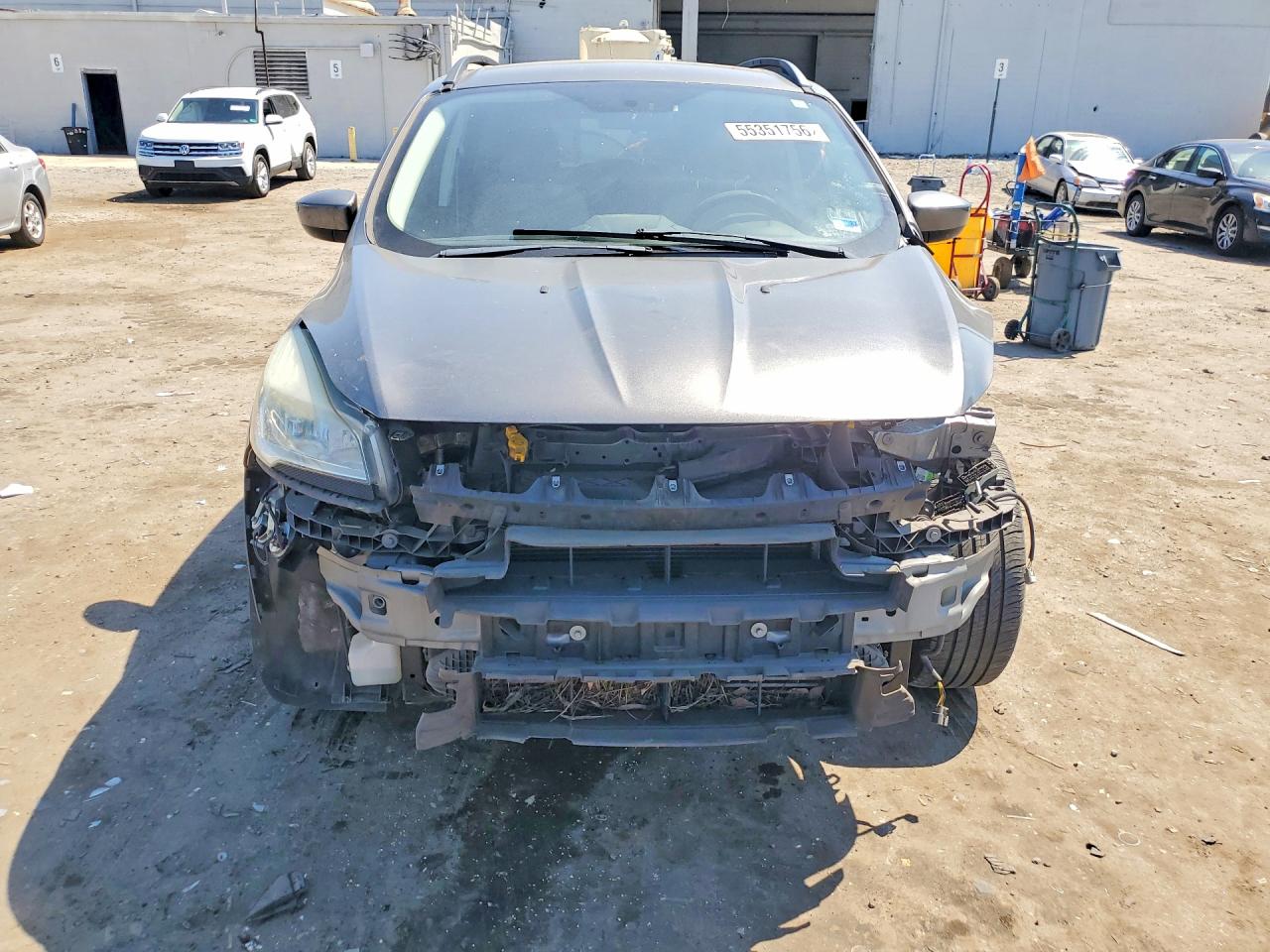 2014 Ford Escape Se Gray vin: 1FMCU0G99EUC41279