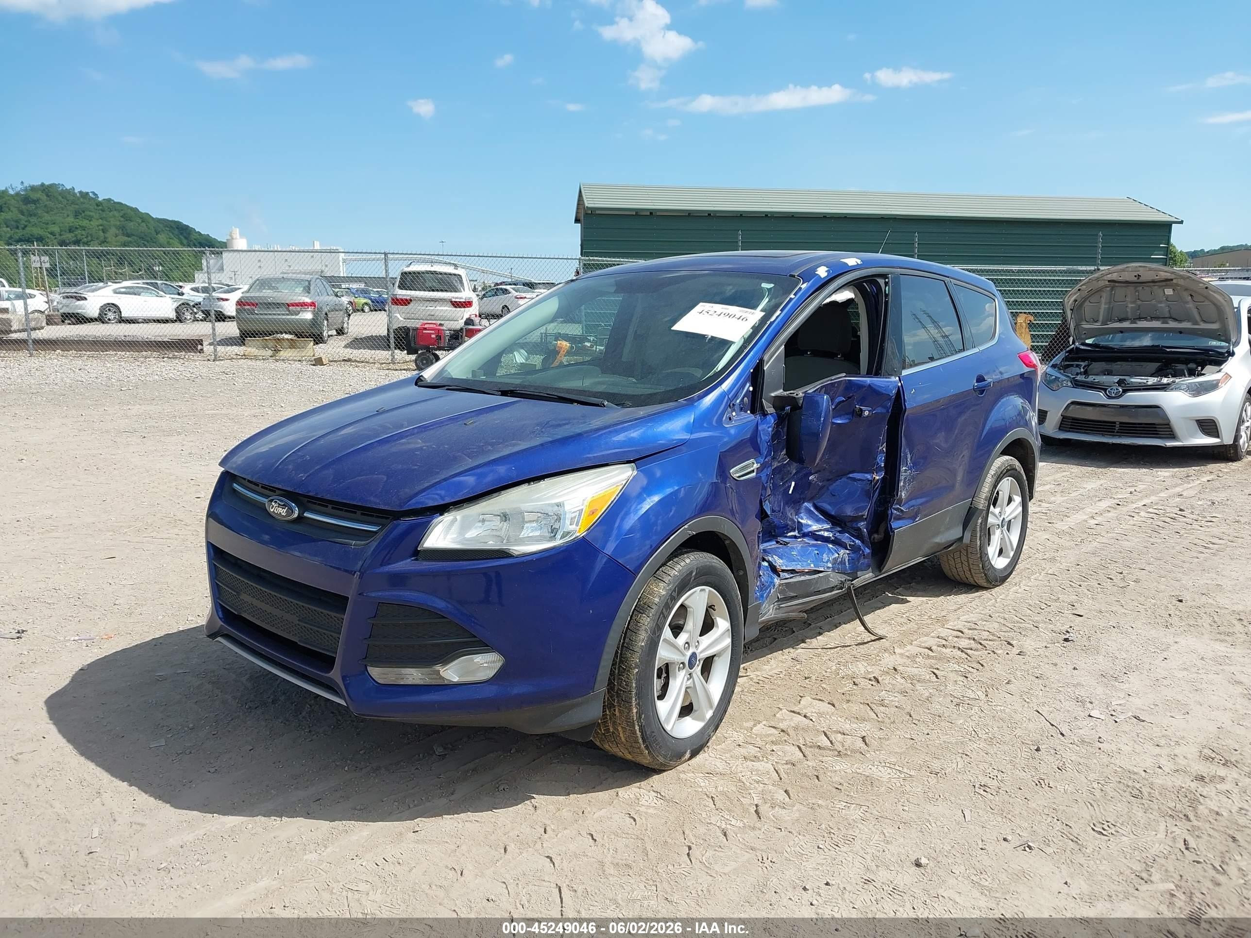 2014 Ford Escape Se Blue vin: 1FMCU0G99EUC69180