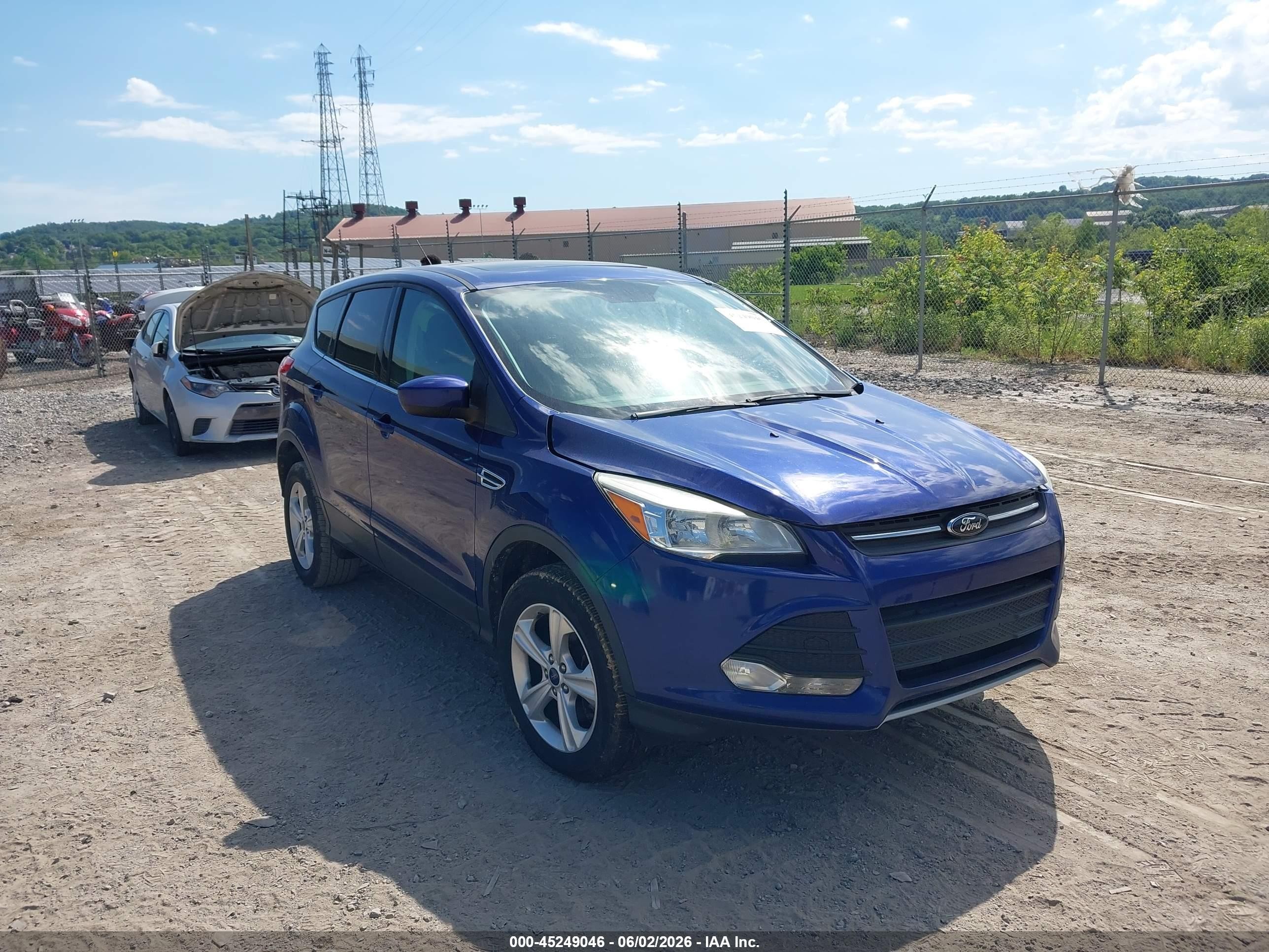 2014 Ford Escape Se Blue vin: 1FMCU0G99EUC69180
