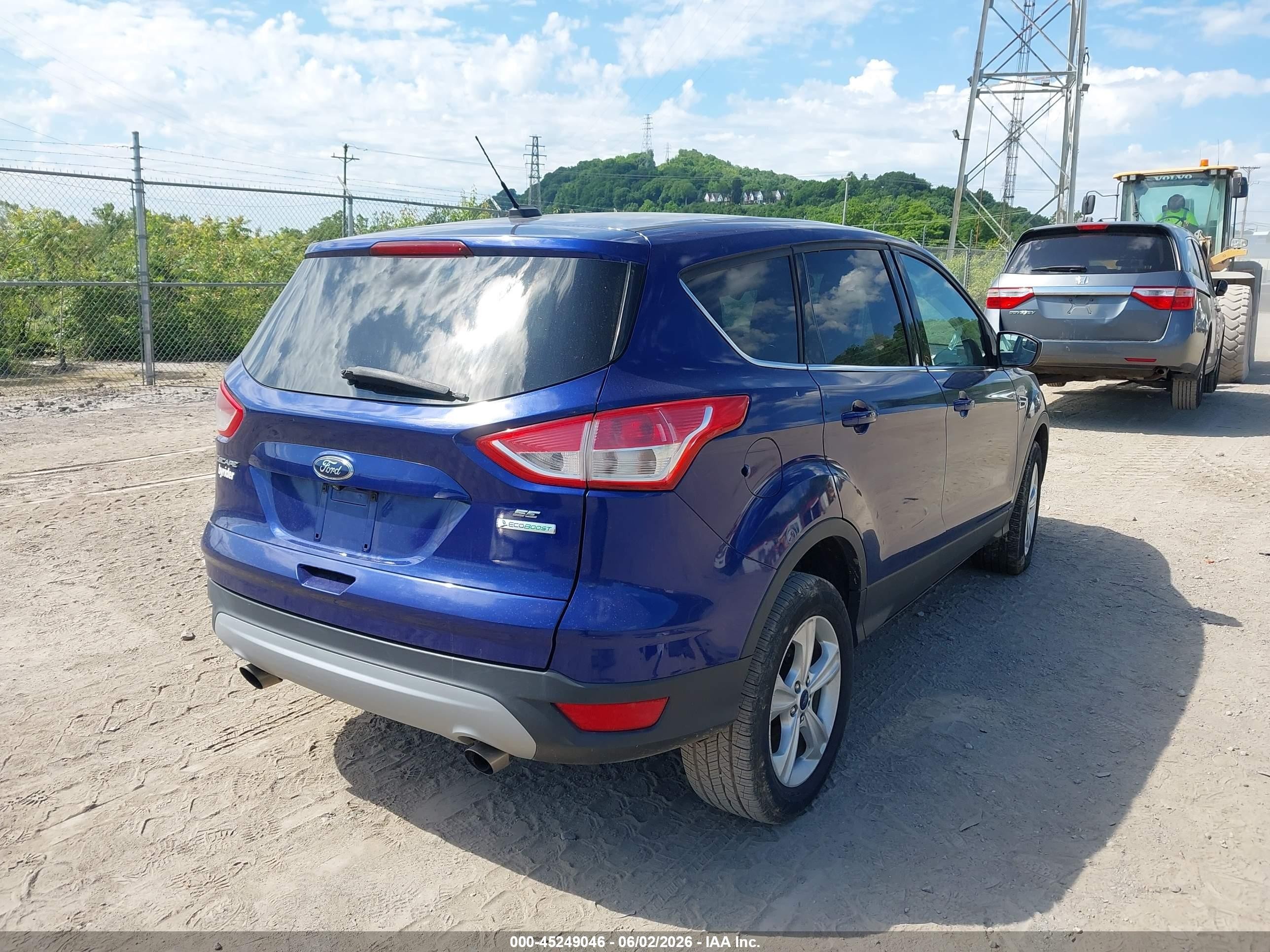 2014 Ford Escape Se Blue vin: 1FMCU0G99EUC69180